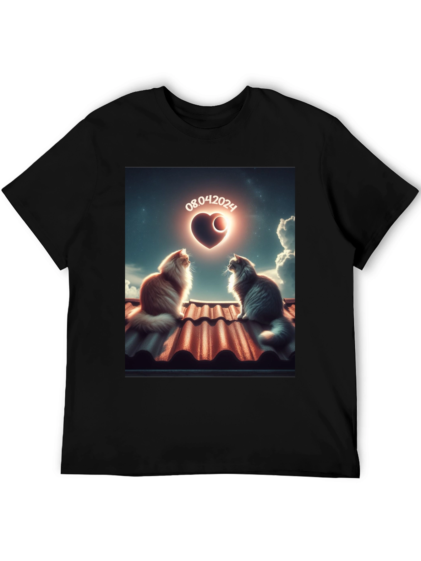 Cats in Love T-Shirt - Unique Date Design