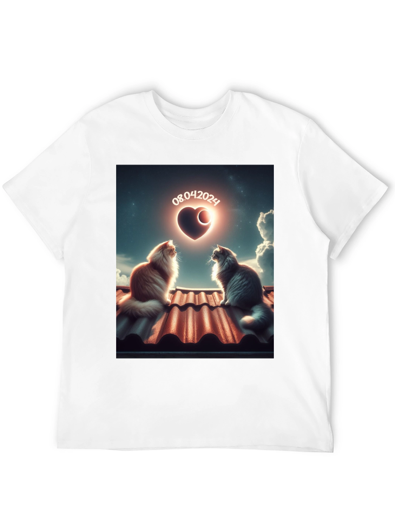Cats in Love T-Shirt - Unique Date Design