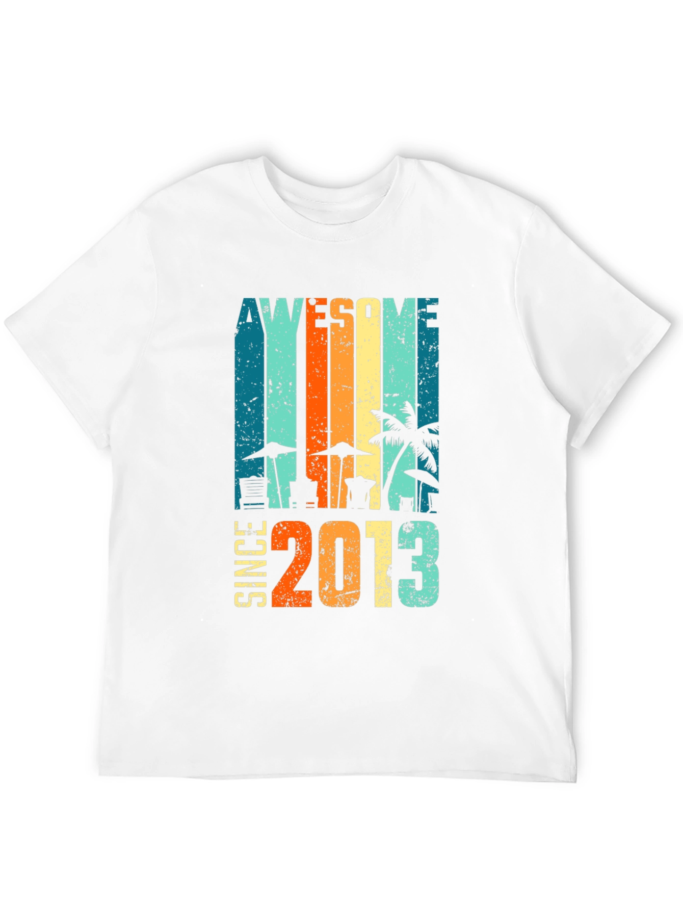 Awesome Since 2013 Graphic Tee - Black
