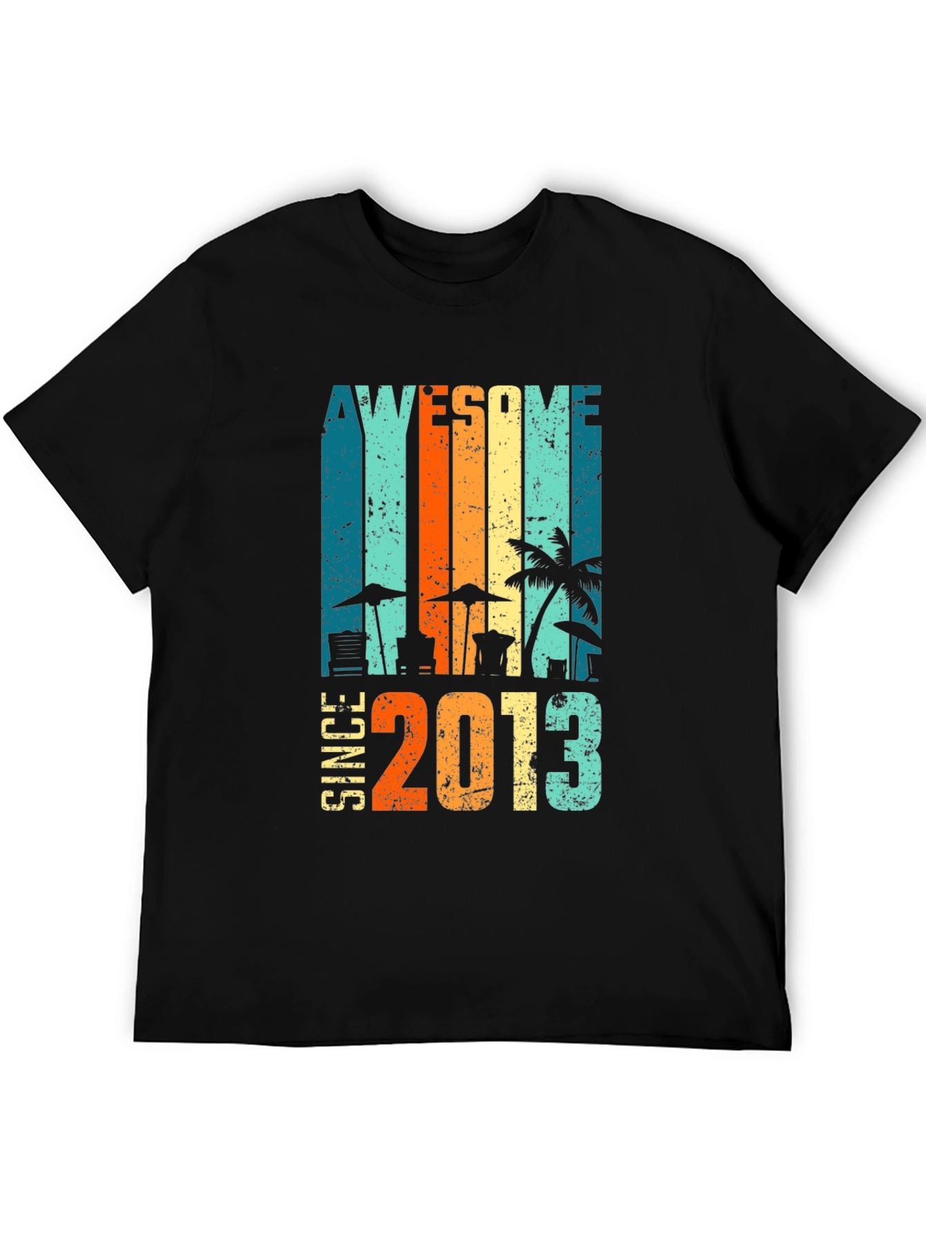 Awesome Since 2013 Graphic Tee - Black