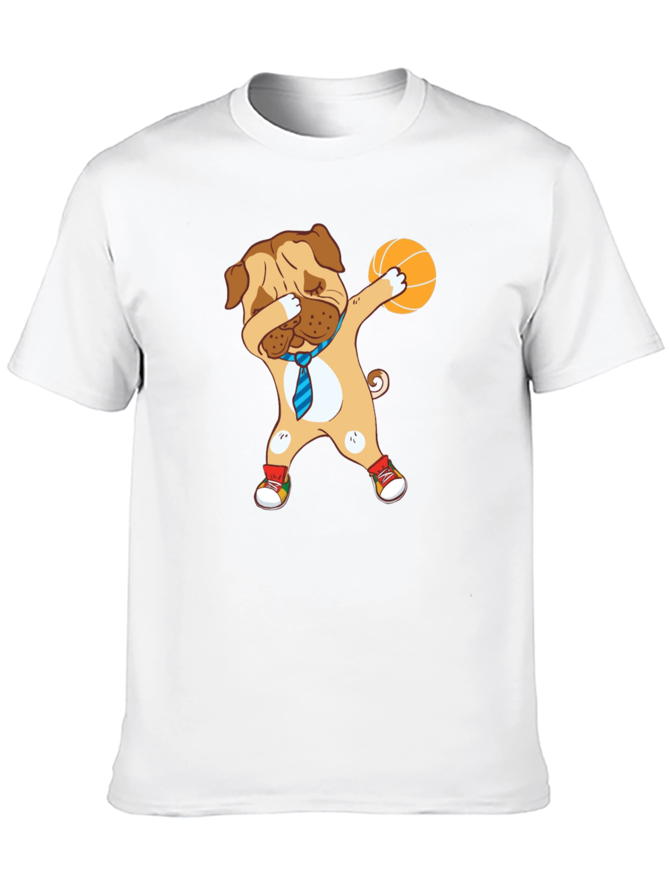 Dog Dabbing Basketball Graphic Tee