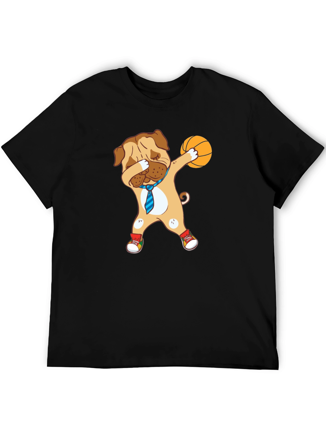 Dog Dabbing Basketball Graphic Tee