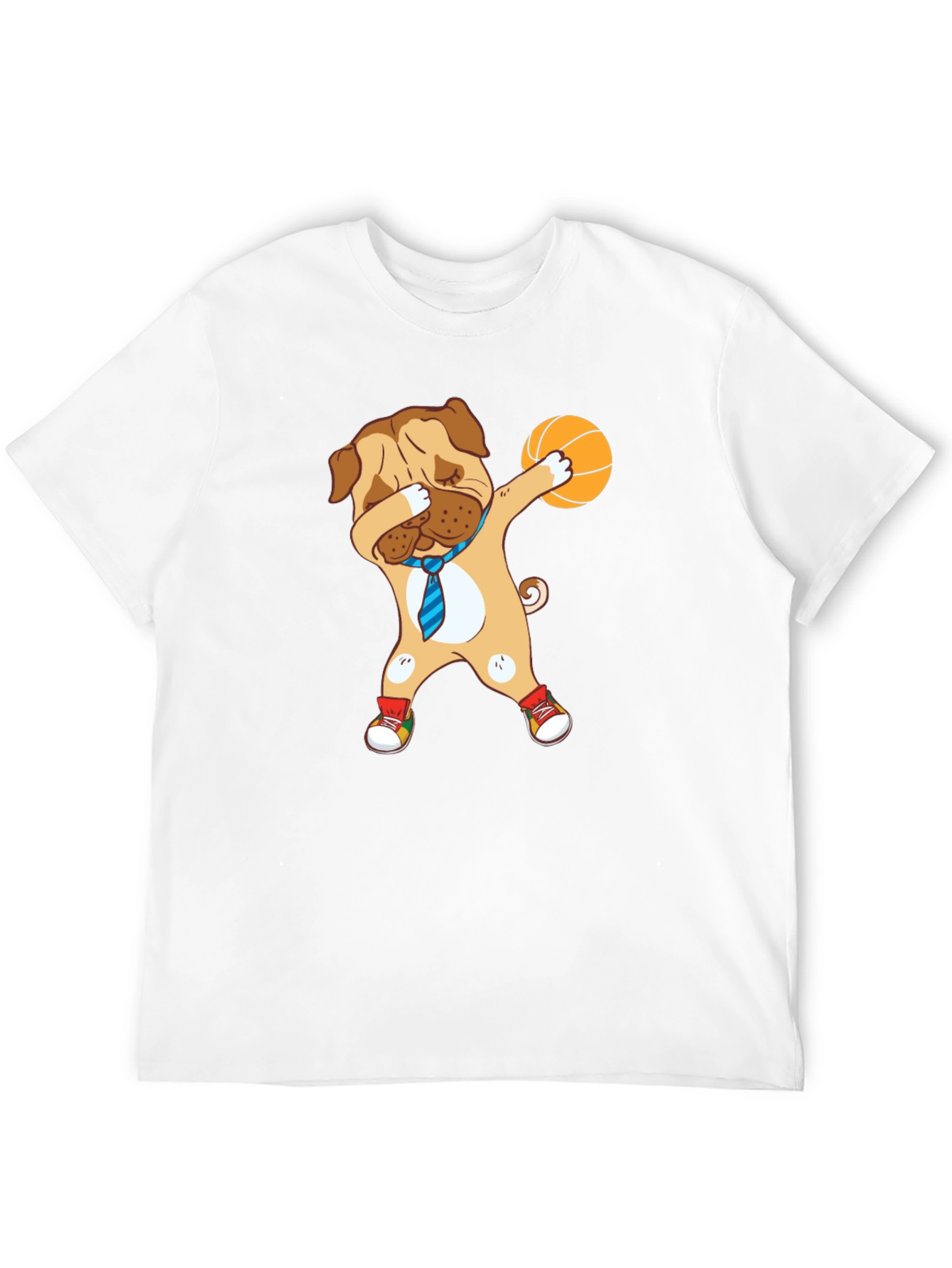 Dog Dabbing Basketball Graphic Tee