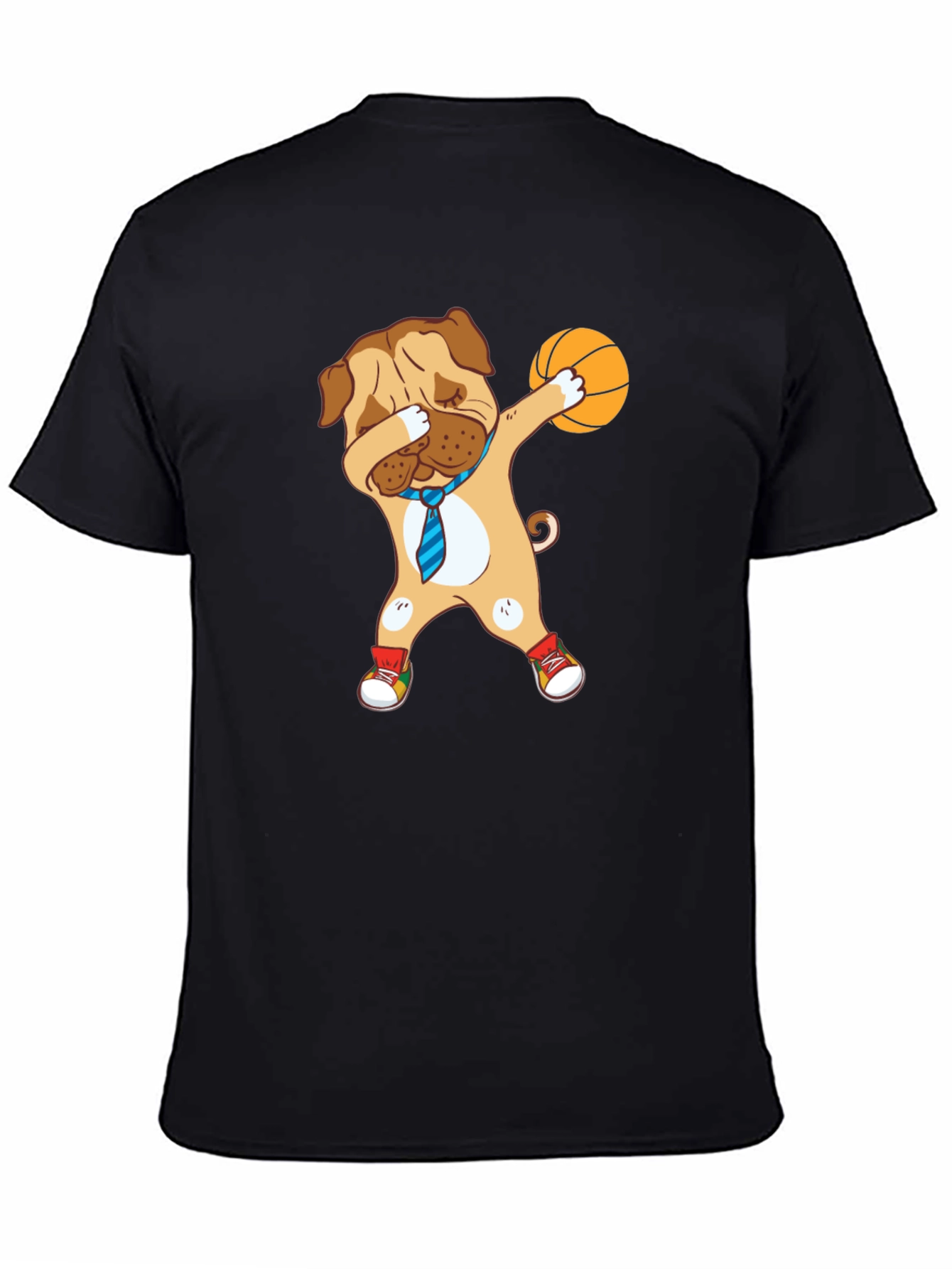 Dog Dabbing Basketball Graphic Tee