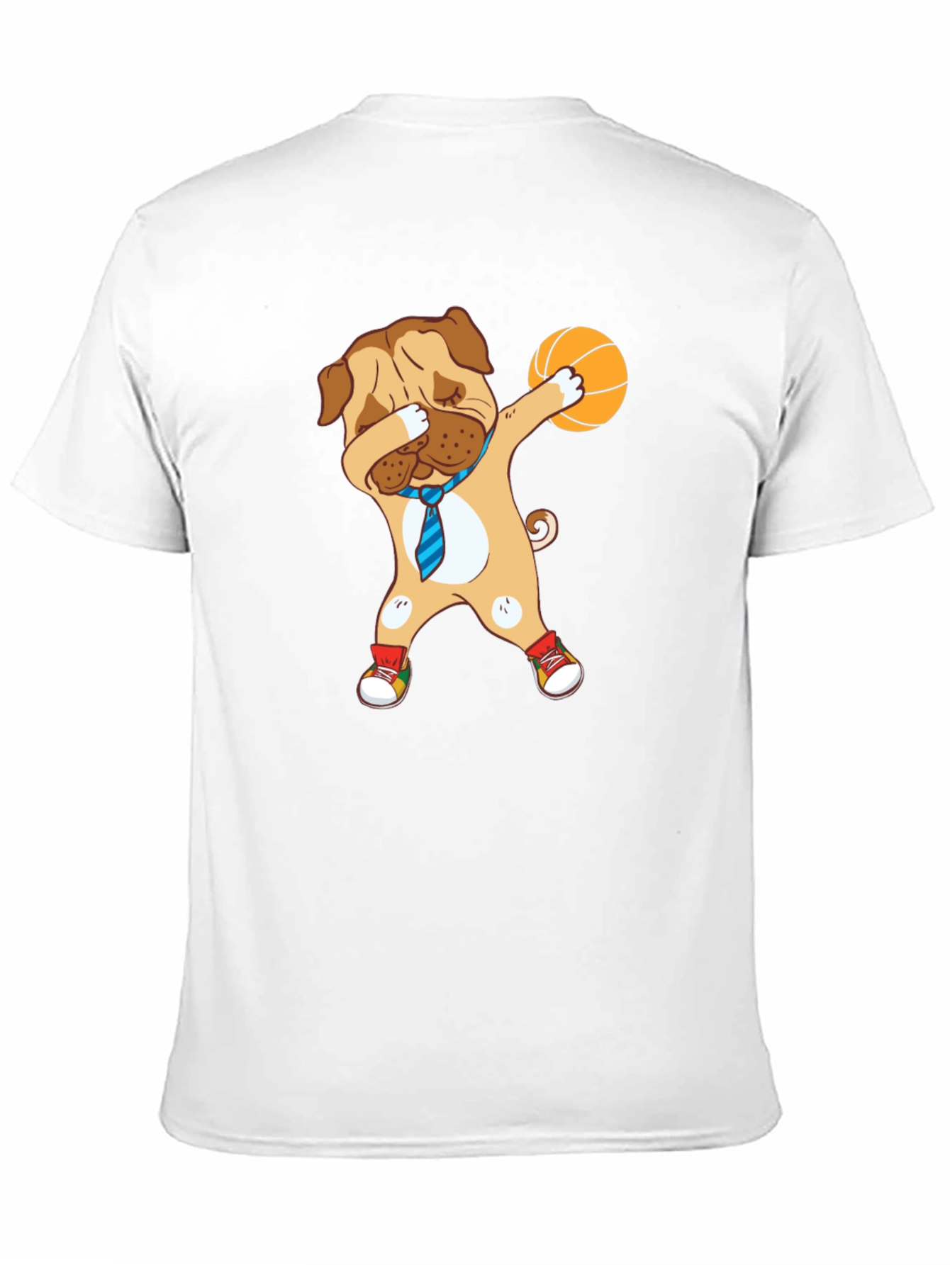 Dog Dabbing Basketball Graphic Tee