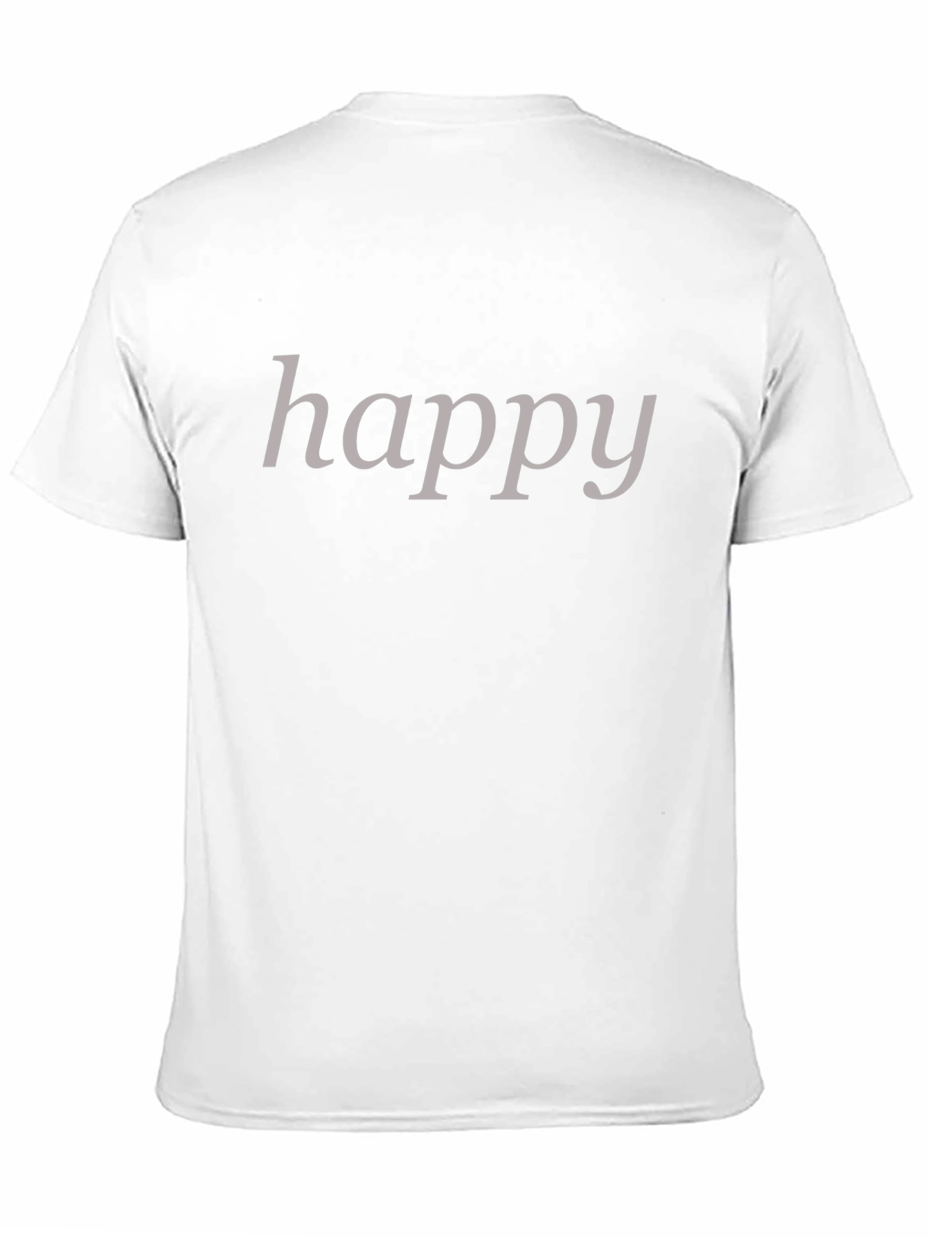 Happy T-Shirt - Casual Black Tee