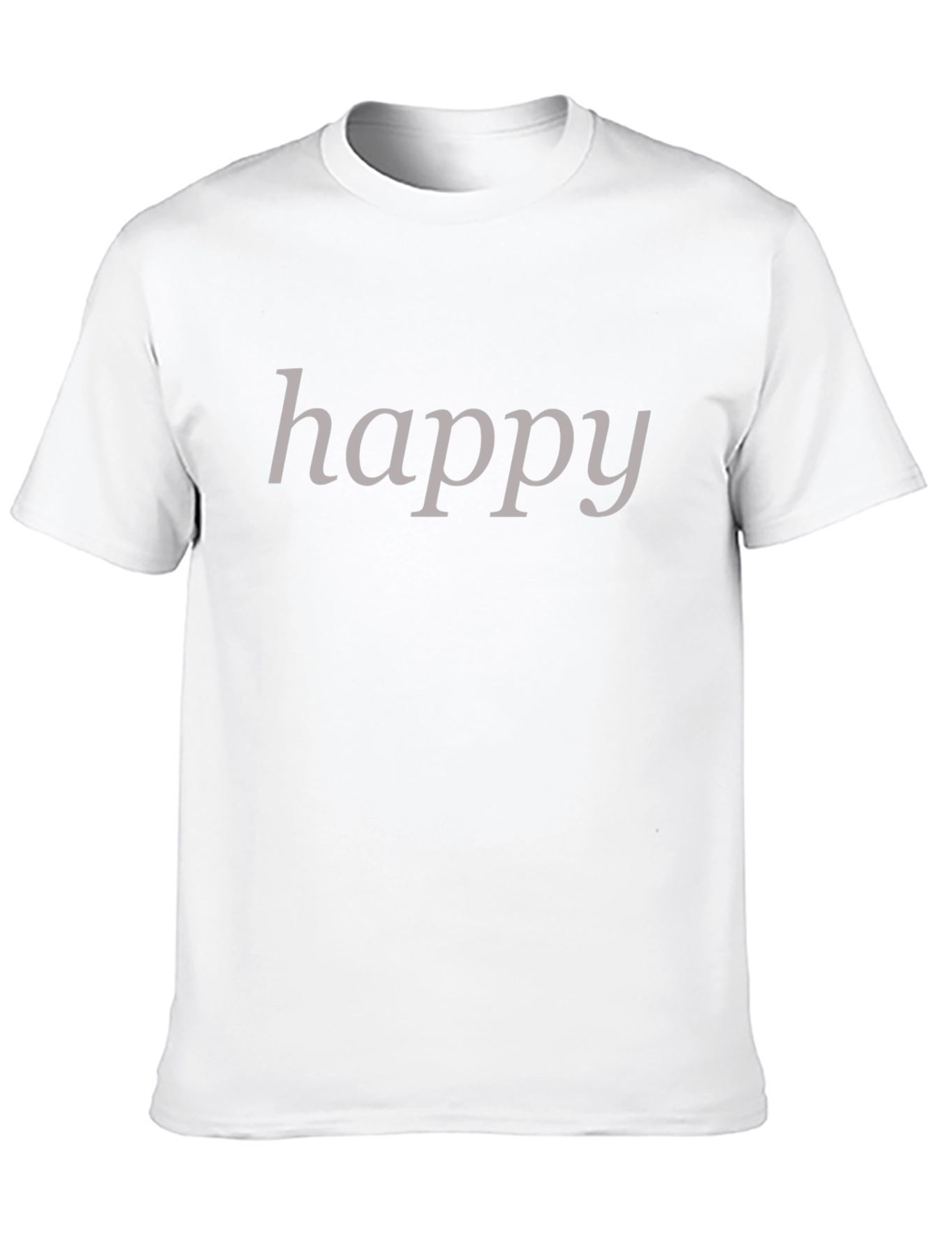 Happy T-Shirt - Casual Black Tee