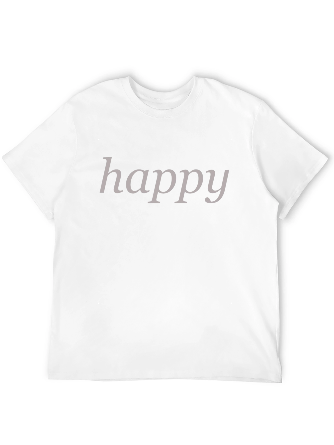 Happy T-Shirt - Casual Black Tee