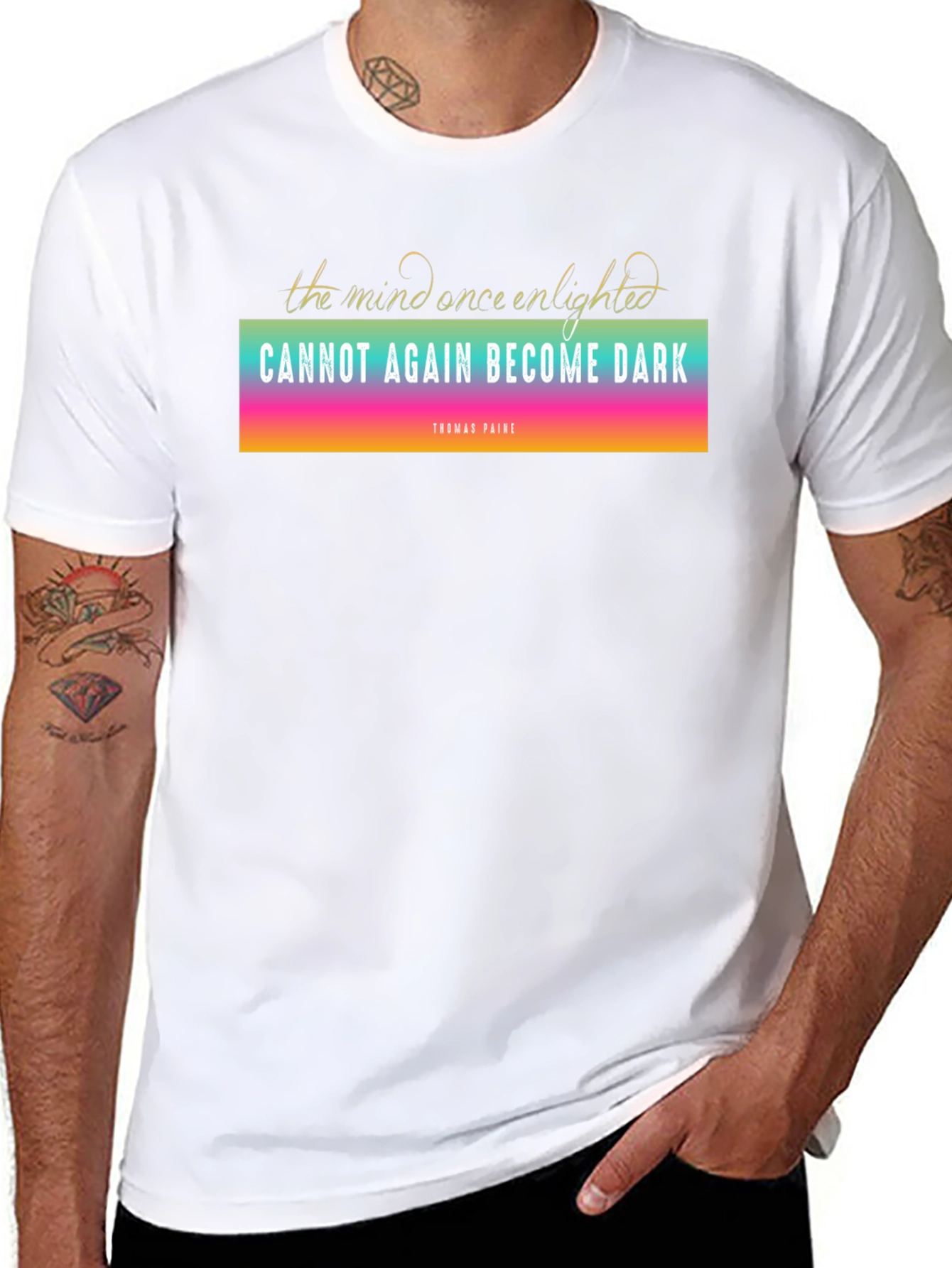 Enlightened Mind T-Shirt - Thomas Paine Quote Tee