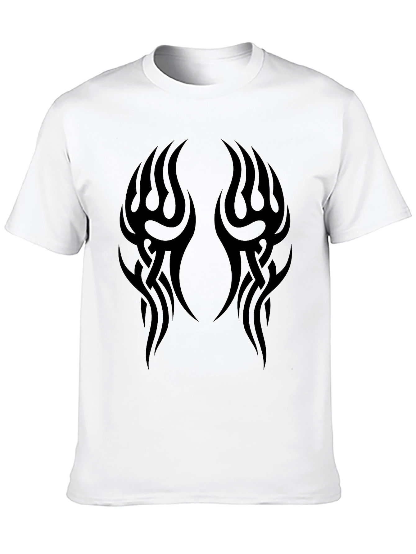 Mens Black Tribal Tattoo Graphic T-Shirt