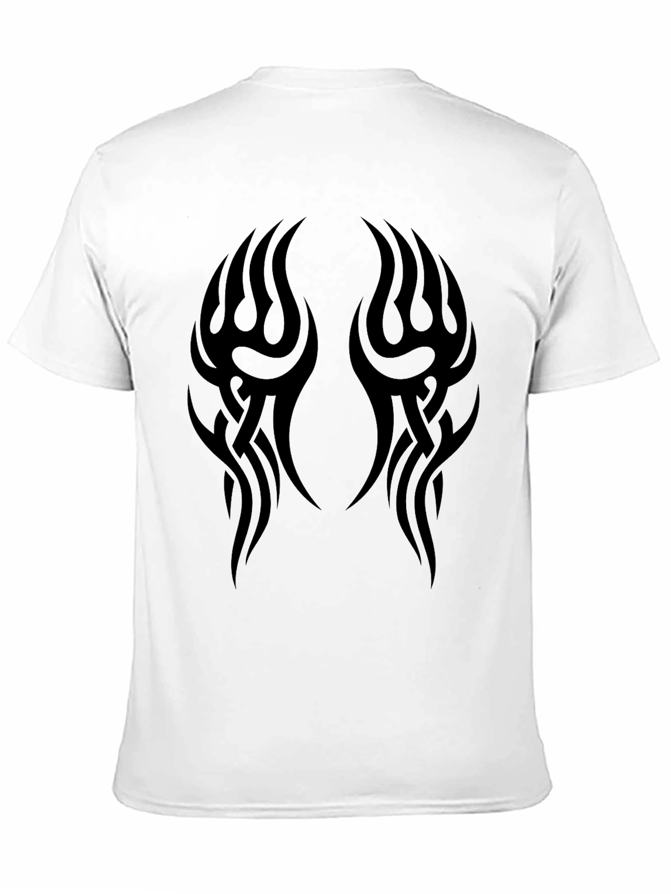 Mens Black Tribal Tattoo Graphic T-Shirt