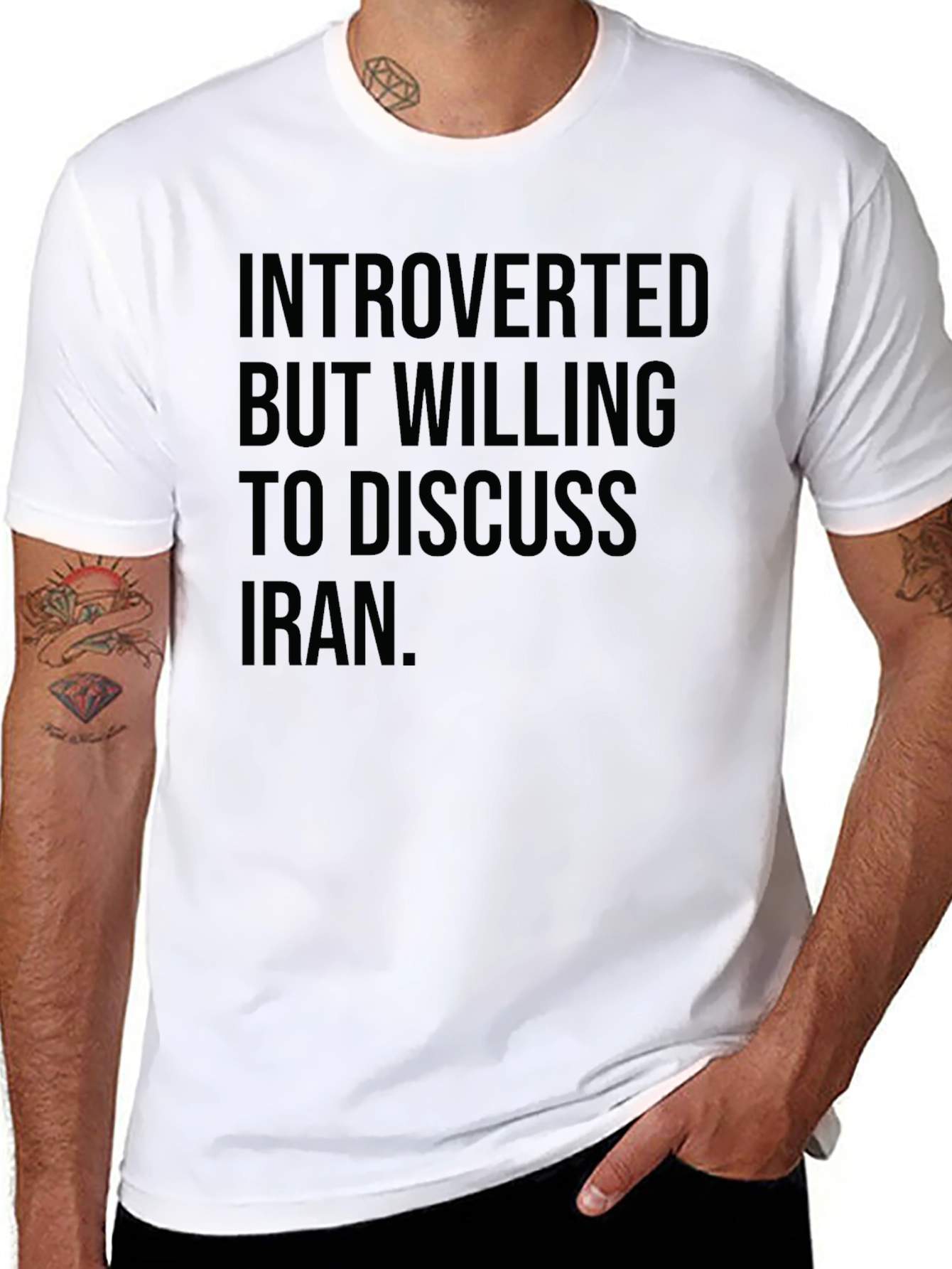 Introverted Iran T-Shirt - Discuss Current Events