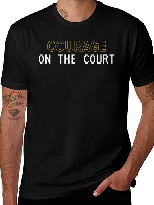 Courage On The Court Graphic T-Shirt
