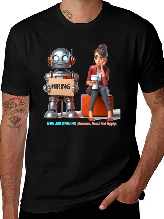 Robot Hiring T-Shirt - Humans Need Not Apply!