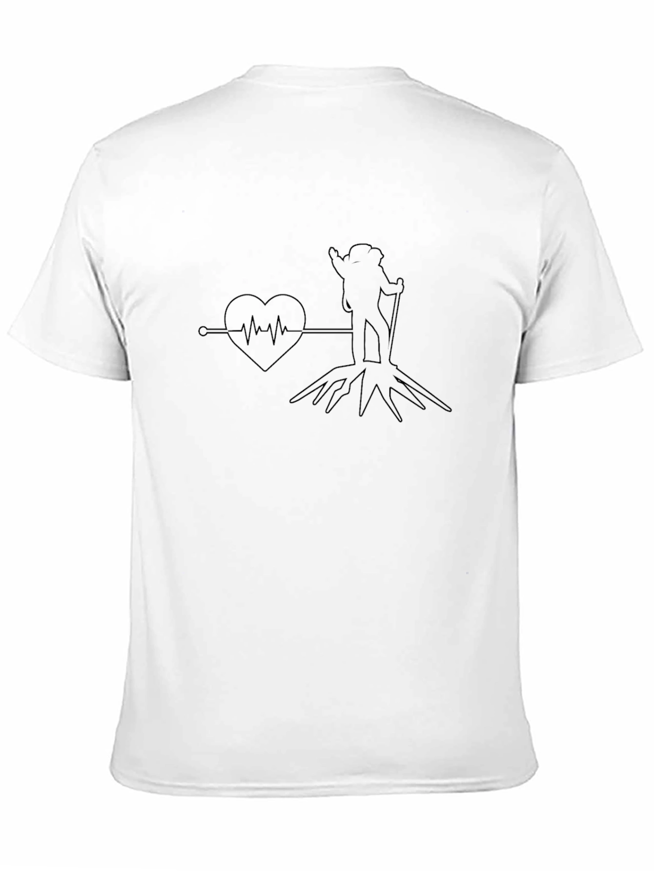 Hiking Heartbeat T-Shirt - Adventure Awaits!