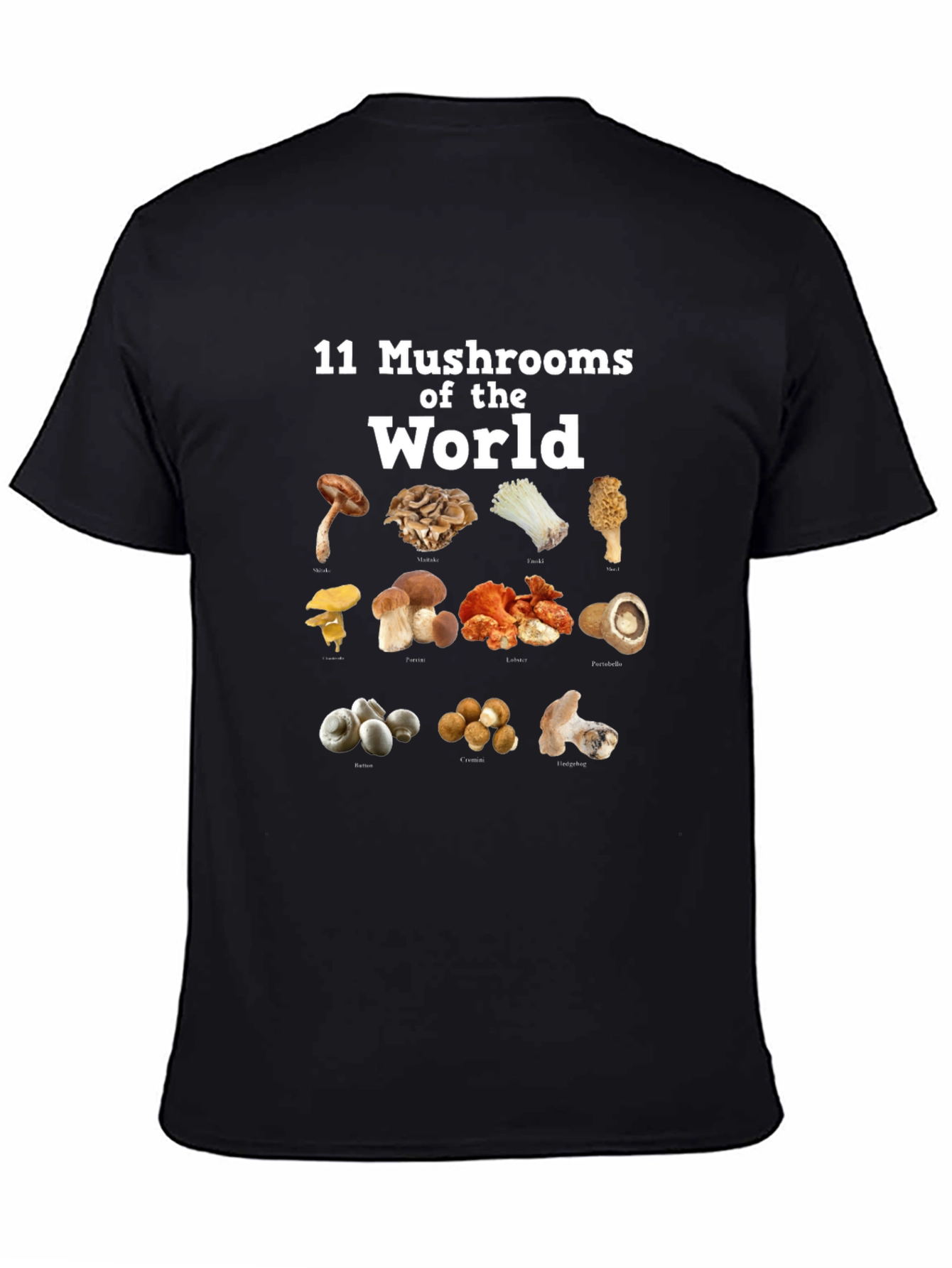 11 Mushrooms of the World T-Shirt