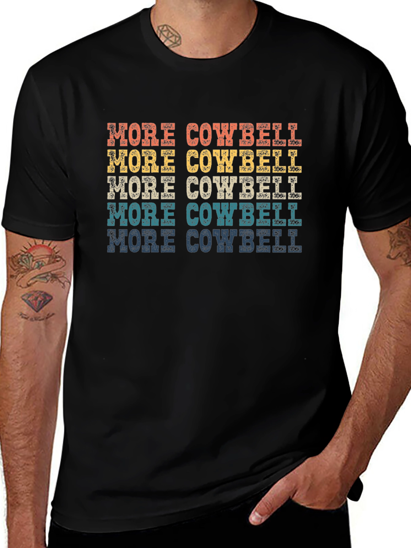 More Cowbell T-Shirt - Retro Design