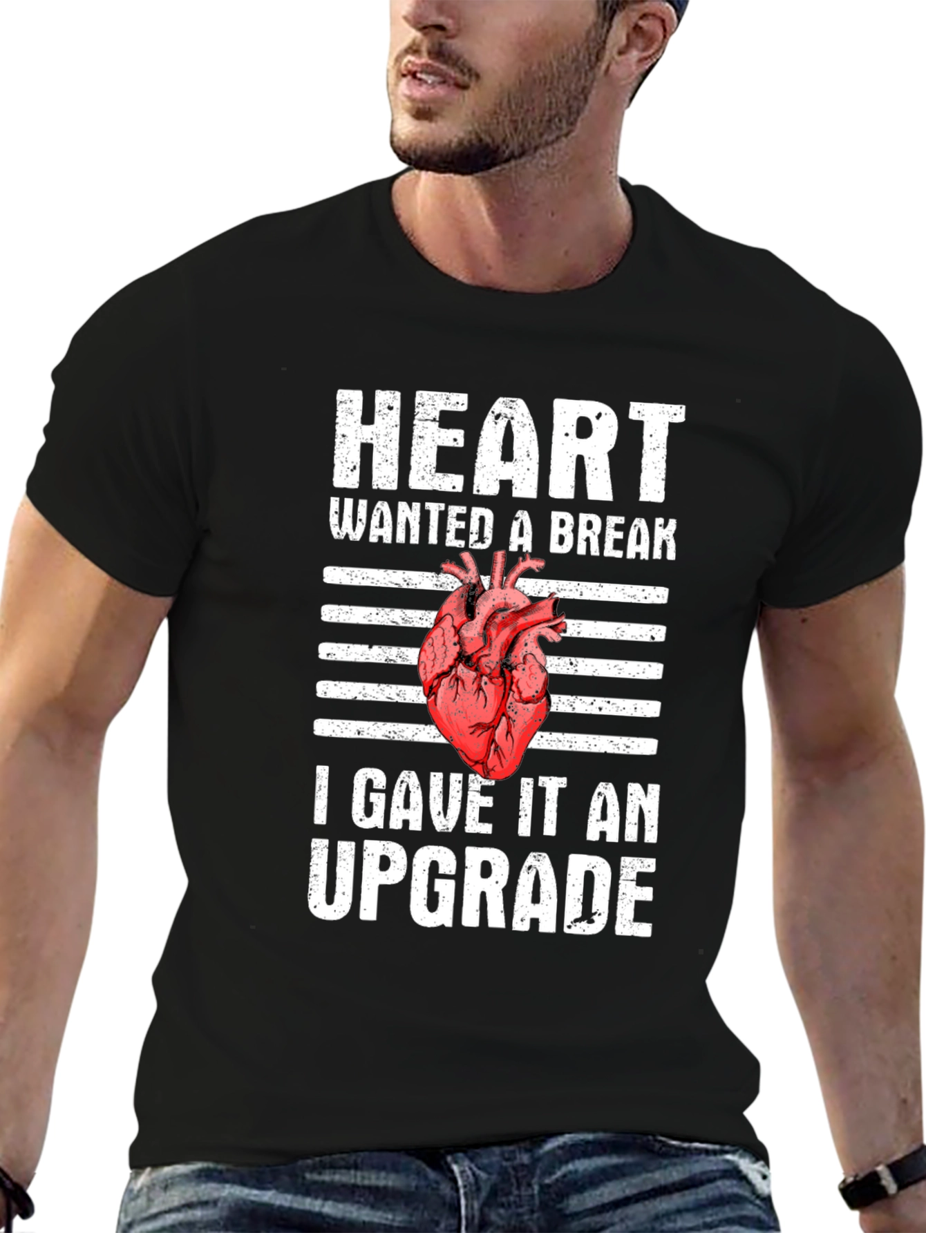 Heart Upgrade Graphic T-Shirt