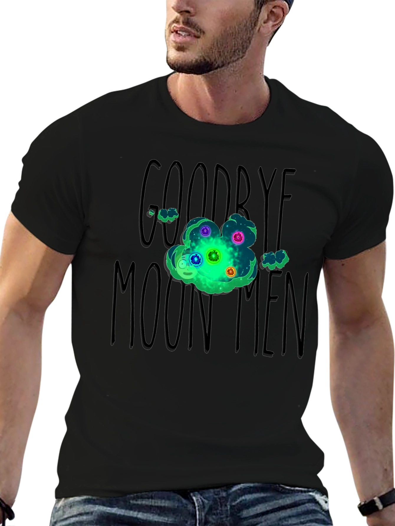 Goodbye Moonmen Rick and Morty Graphic T-Shirt