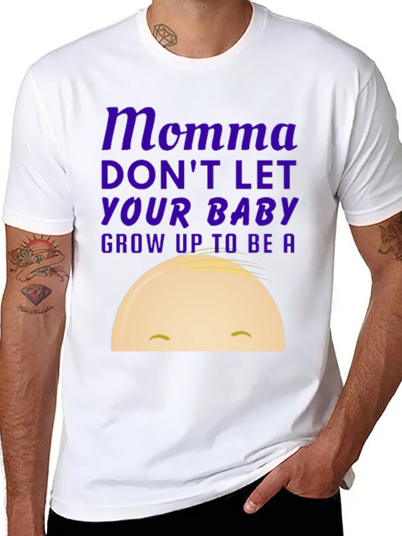 Momma Dont Let Your Baby Grow Up Graphic Tee