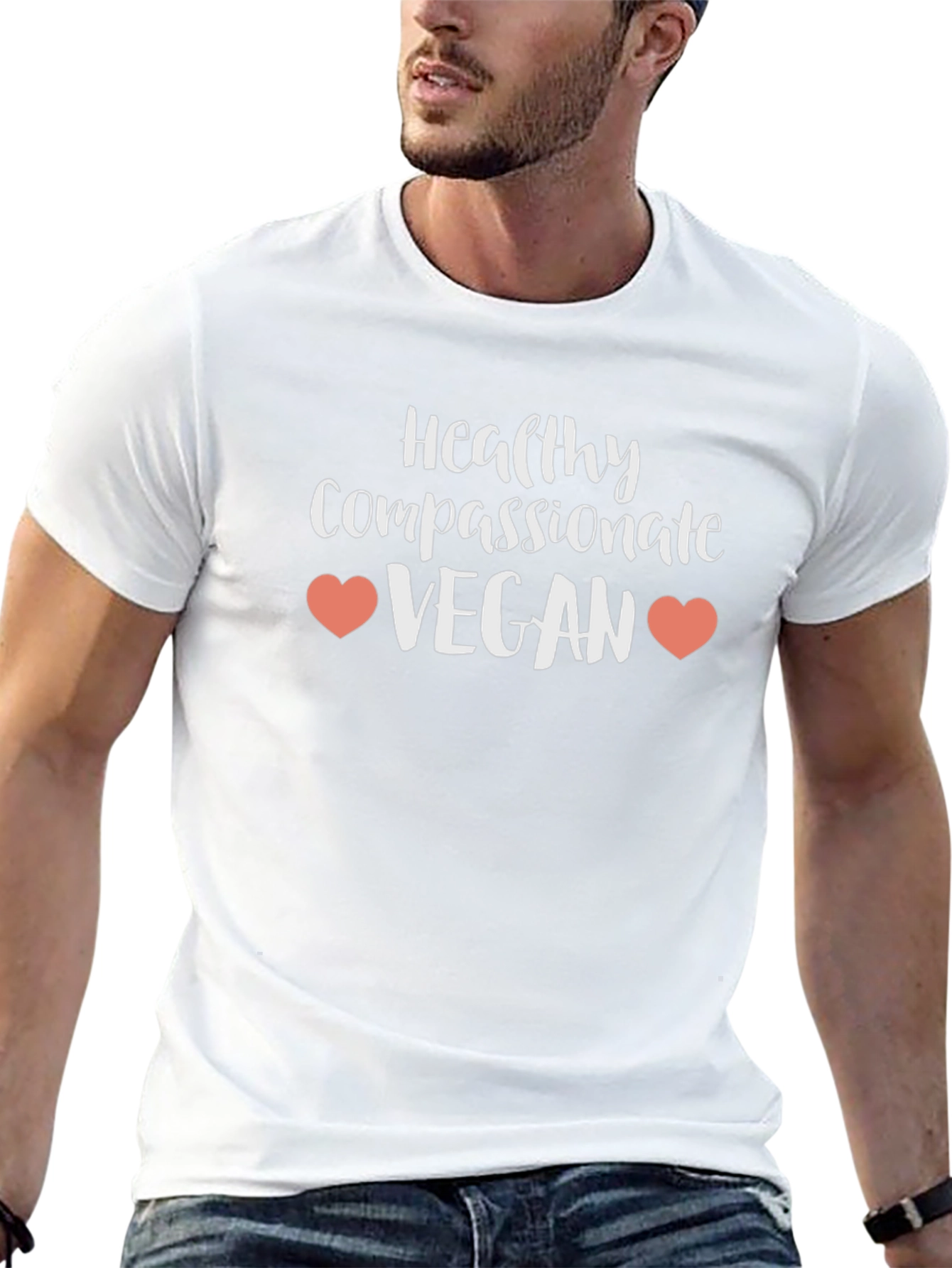 Vegan Heart T-Shirt - Healthy Compassionate