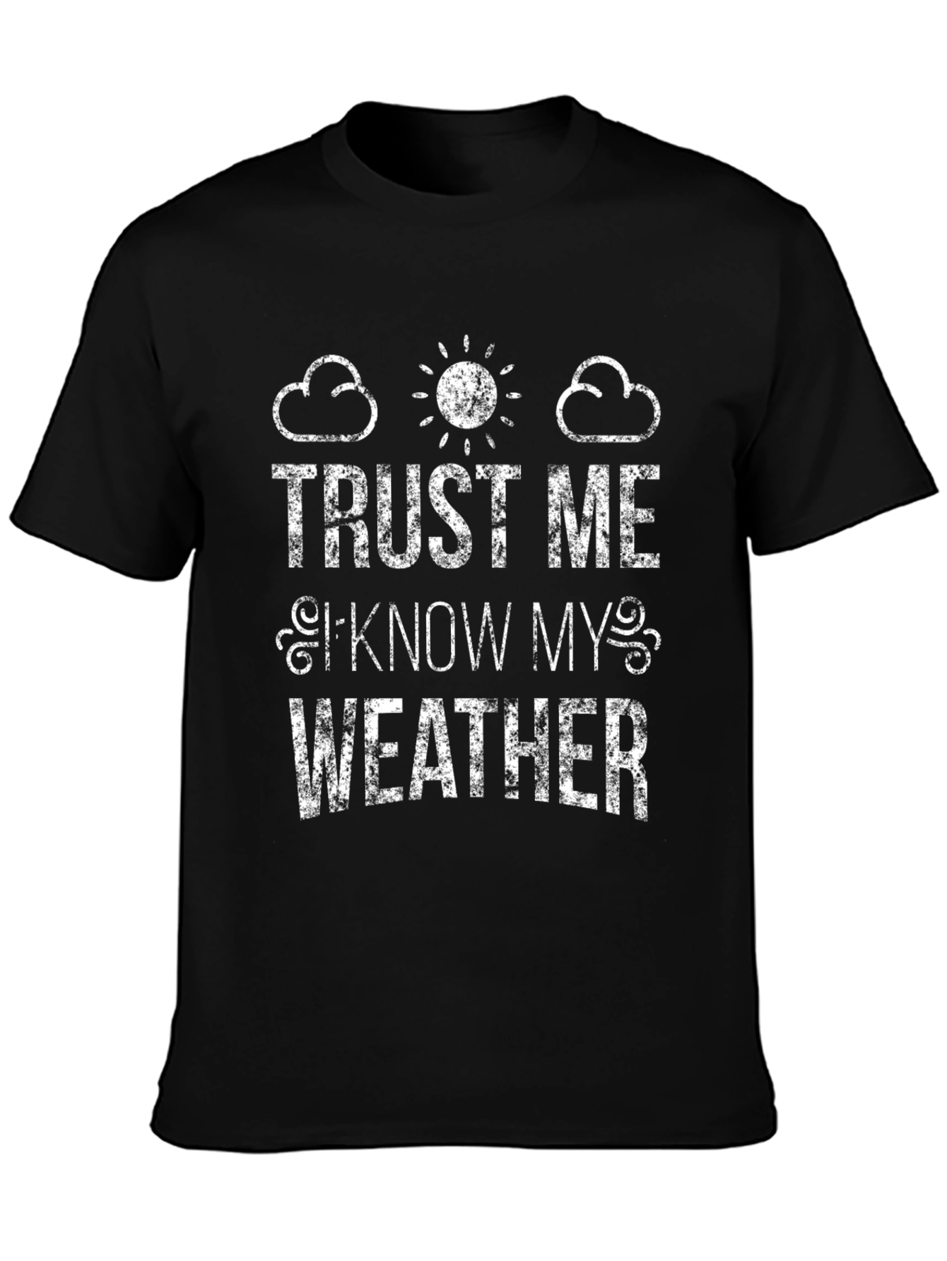 Trust Me I Know My Weather Novelty Graphic T-Shirt