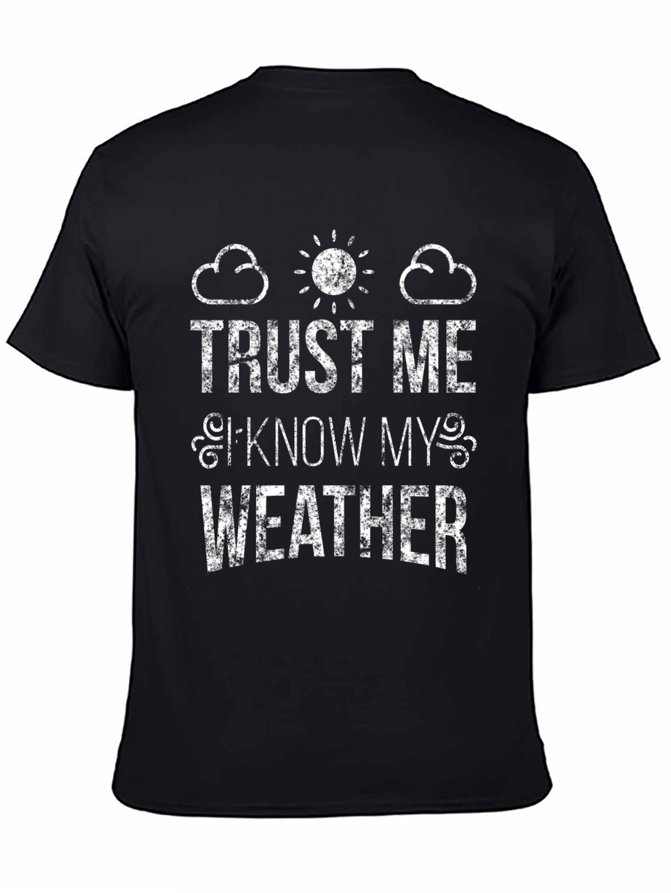 Trust Me I Know My Weather Novelty Graphic T-Shirt