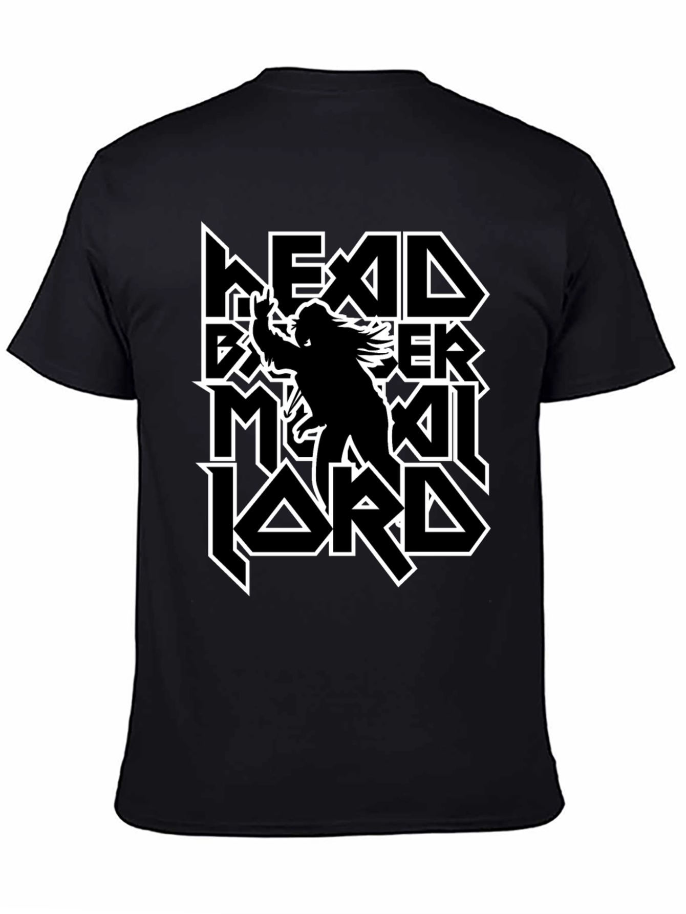 Headbanger Metal Lord Black T-Shirt