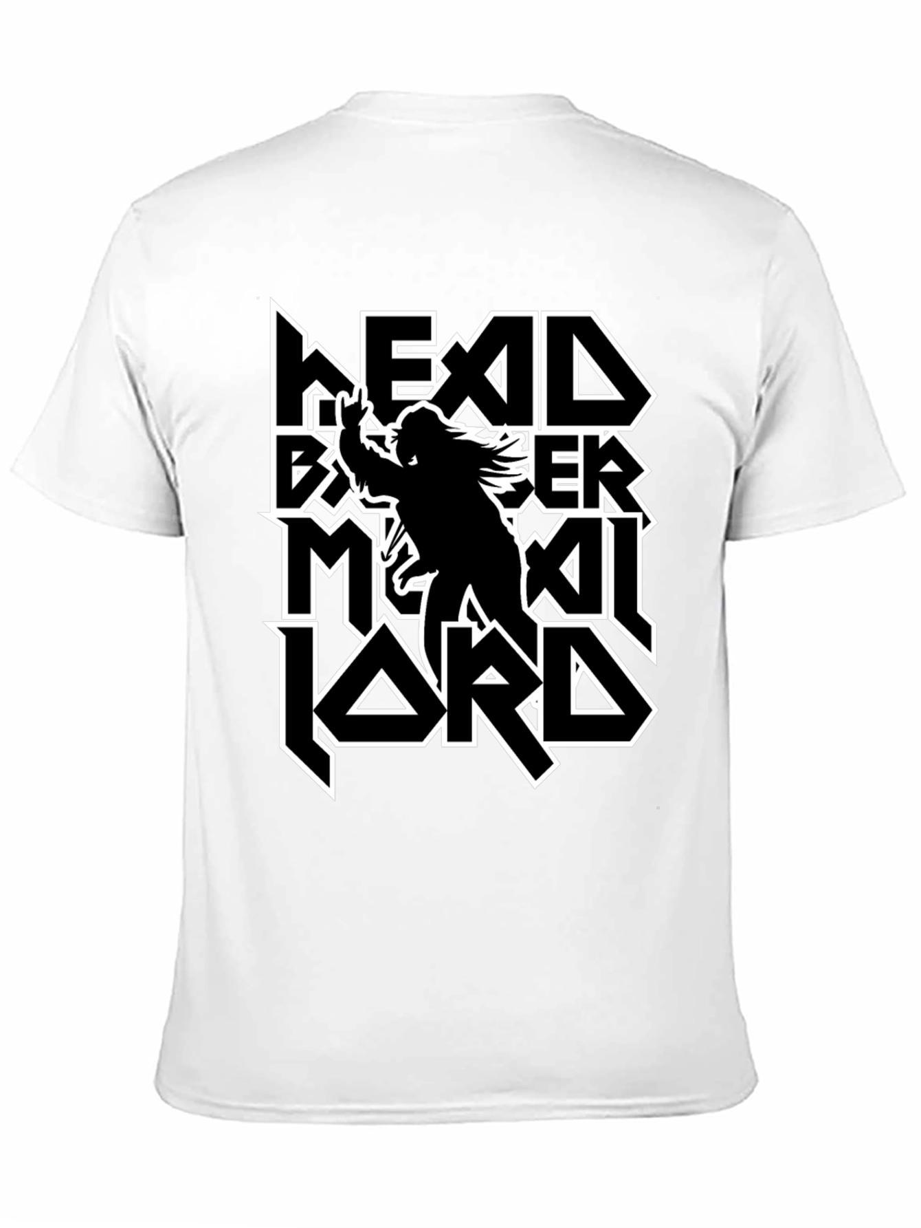 Headbanger Metal Lord Black T-Shirt
