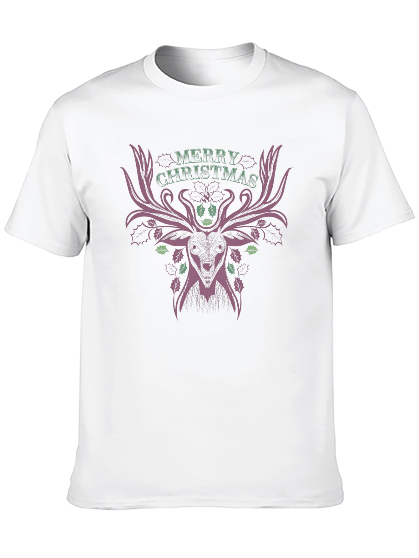 Merry Christmas Deer T-Shirt - Festive Holiday Style