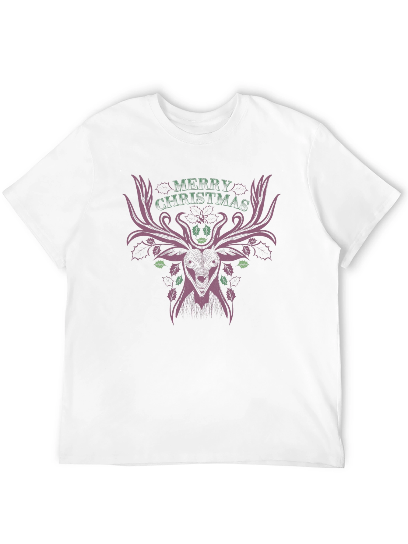 Merry Christmas Deer T-Shirt - Festive Holiday Style