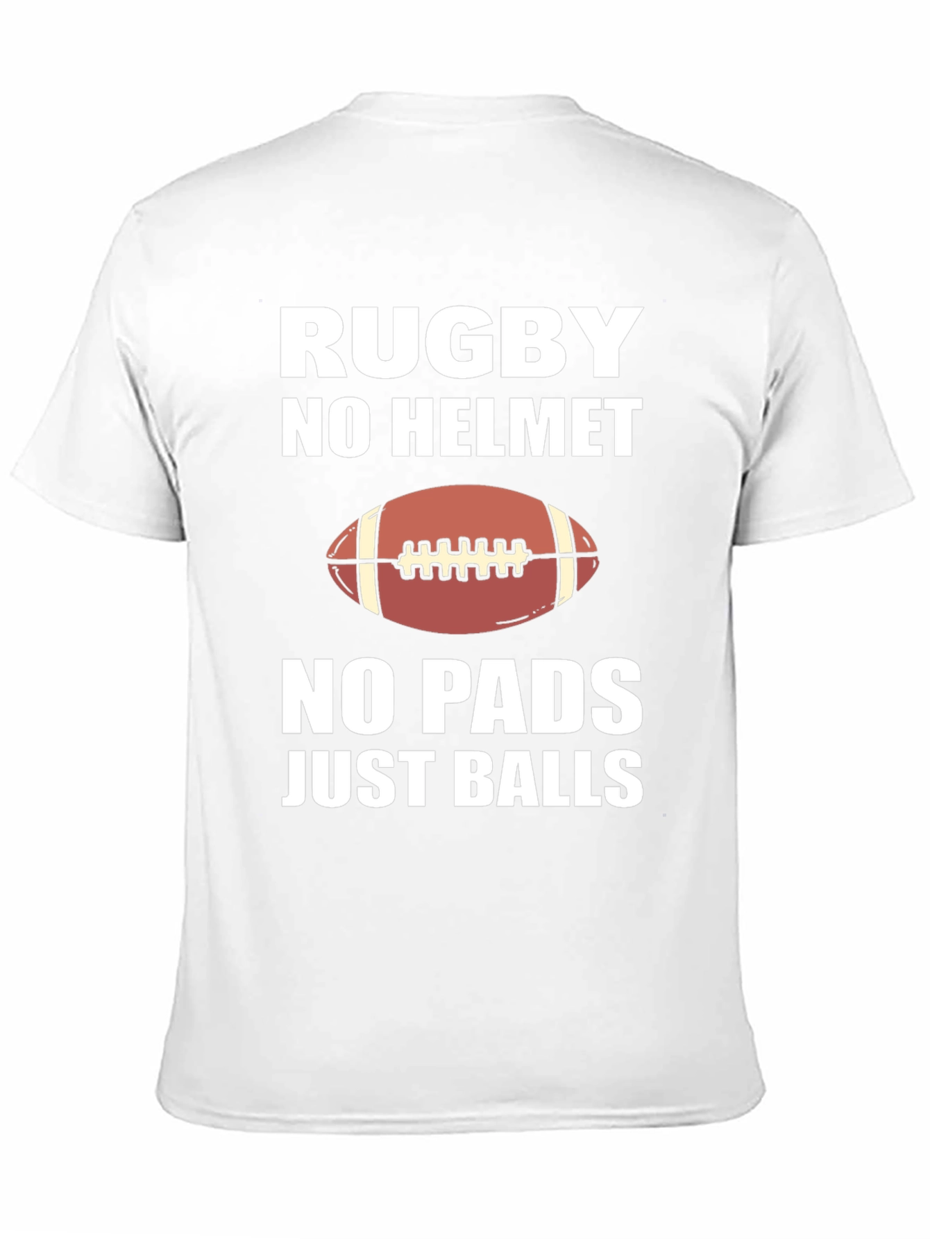 Rugby No Helmet No Pads Graphic Tee