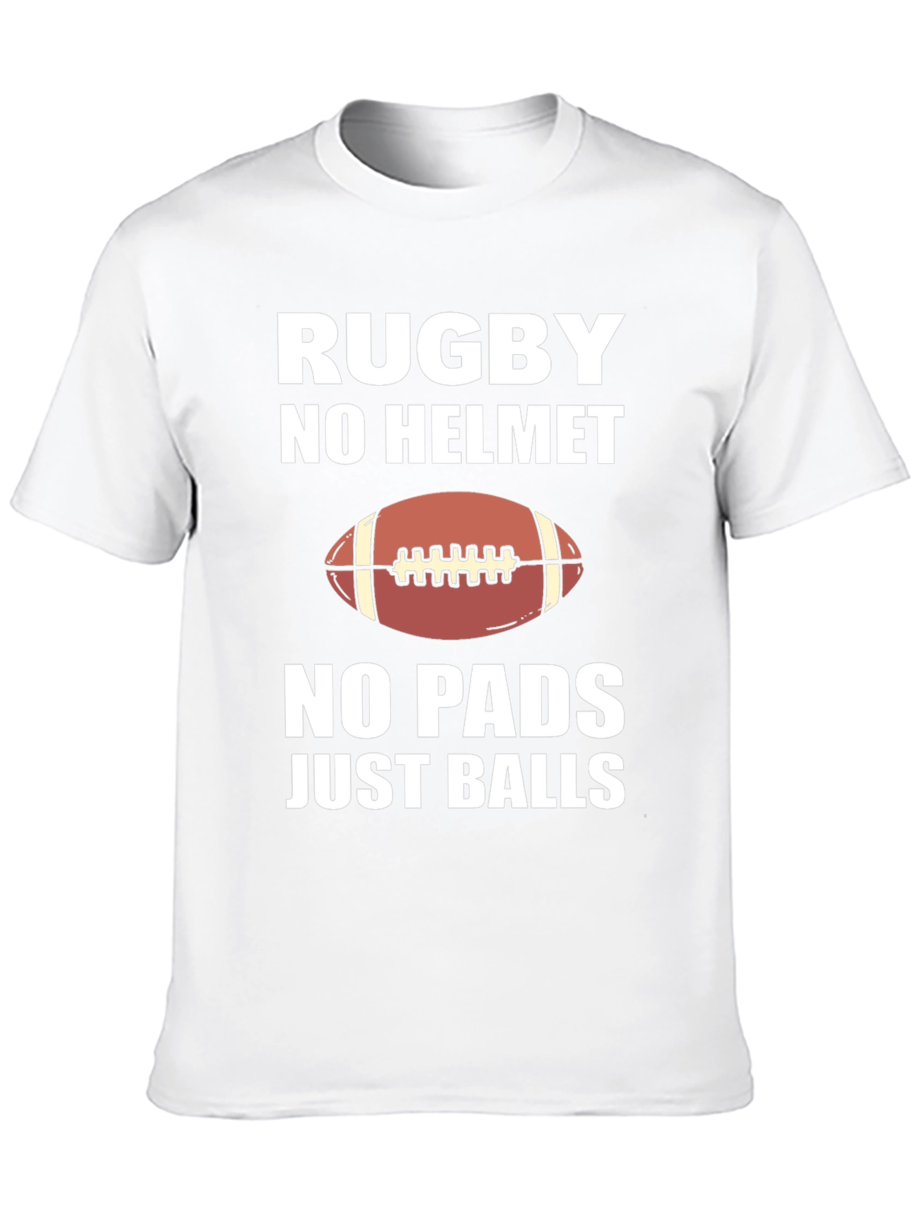 Rugby No Helmet No Pads Graphic Tee
