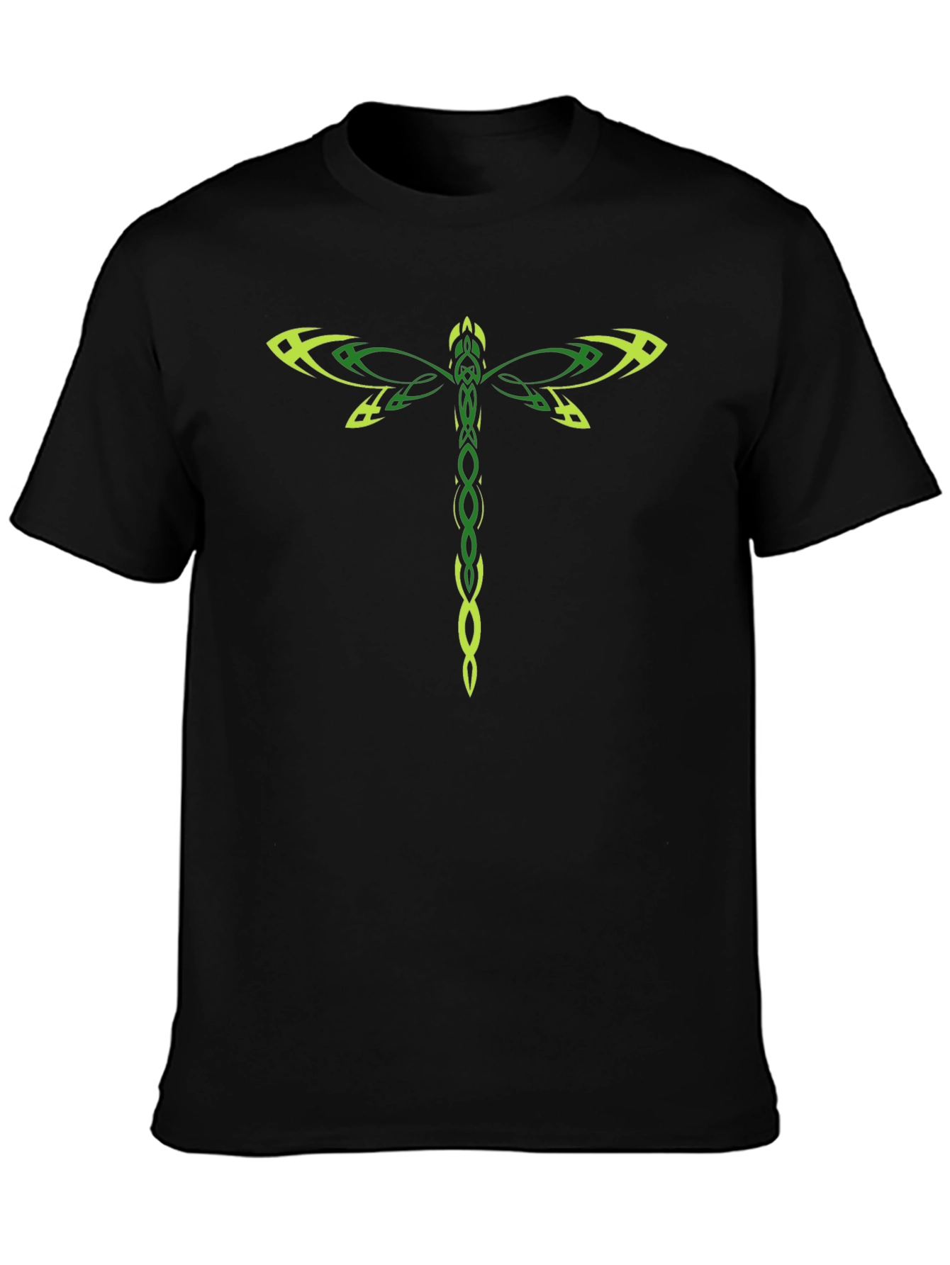 Dragonfly Graphic Black T-Shirt - Unique Design