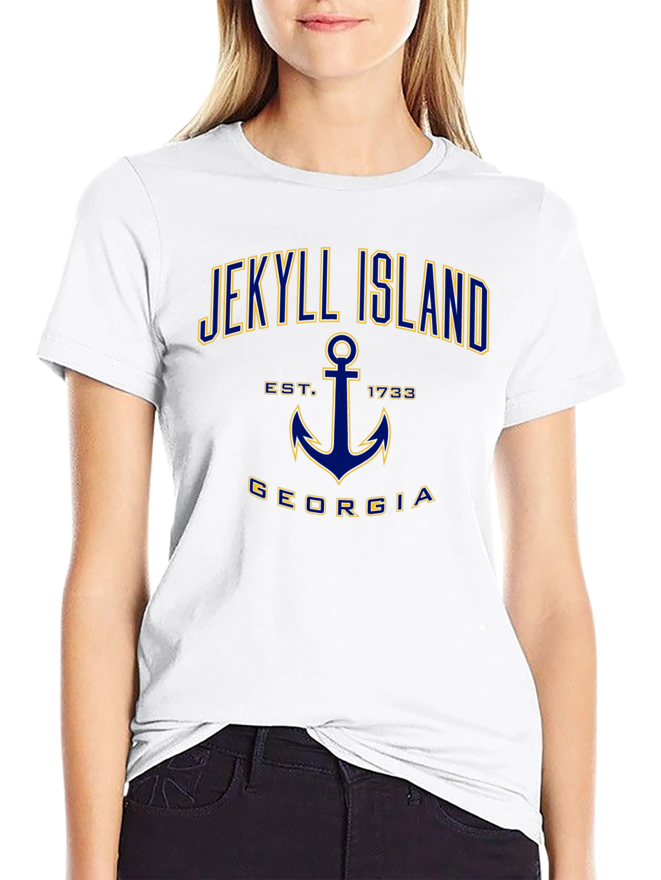 Jekyll Island Georgia T-Shirt Anchor Est 1733