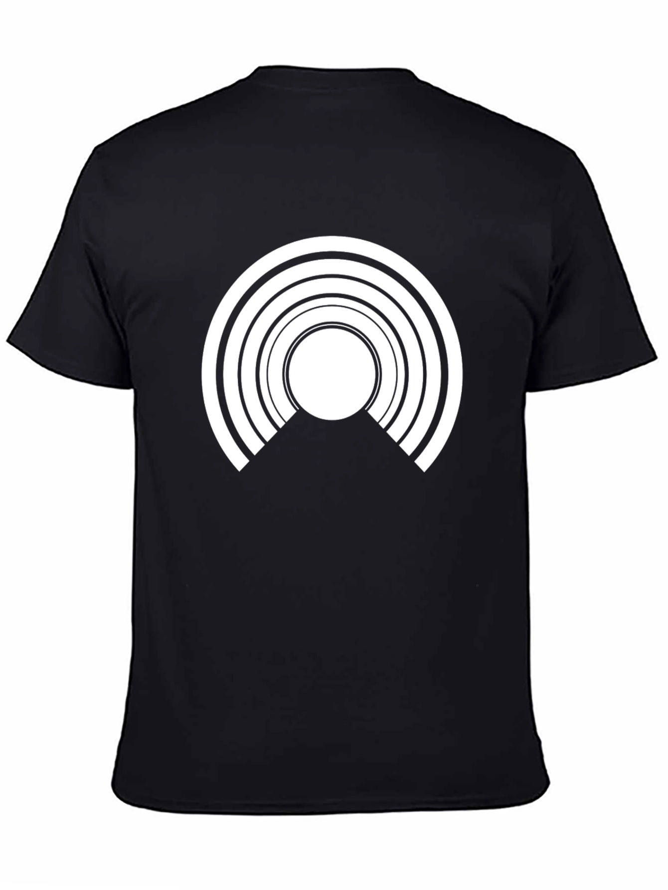 Abstract Graphic Tee - Modern Black T-Shirt
