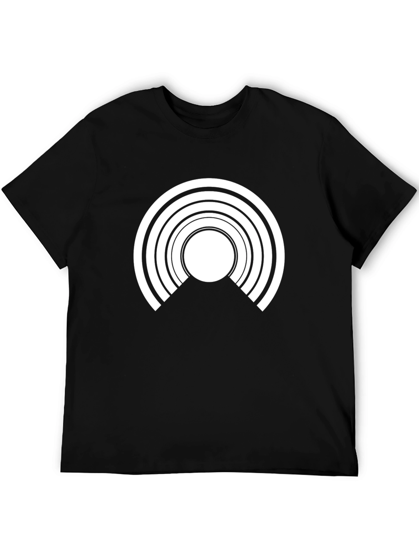 Abstract Graphic Tee - Modern Black T-Shirt