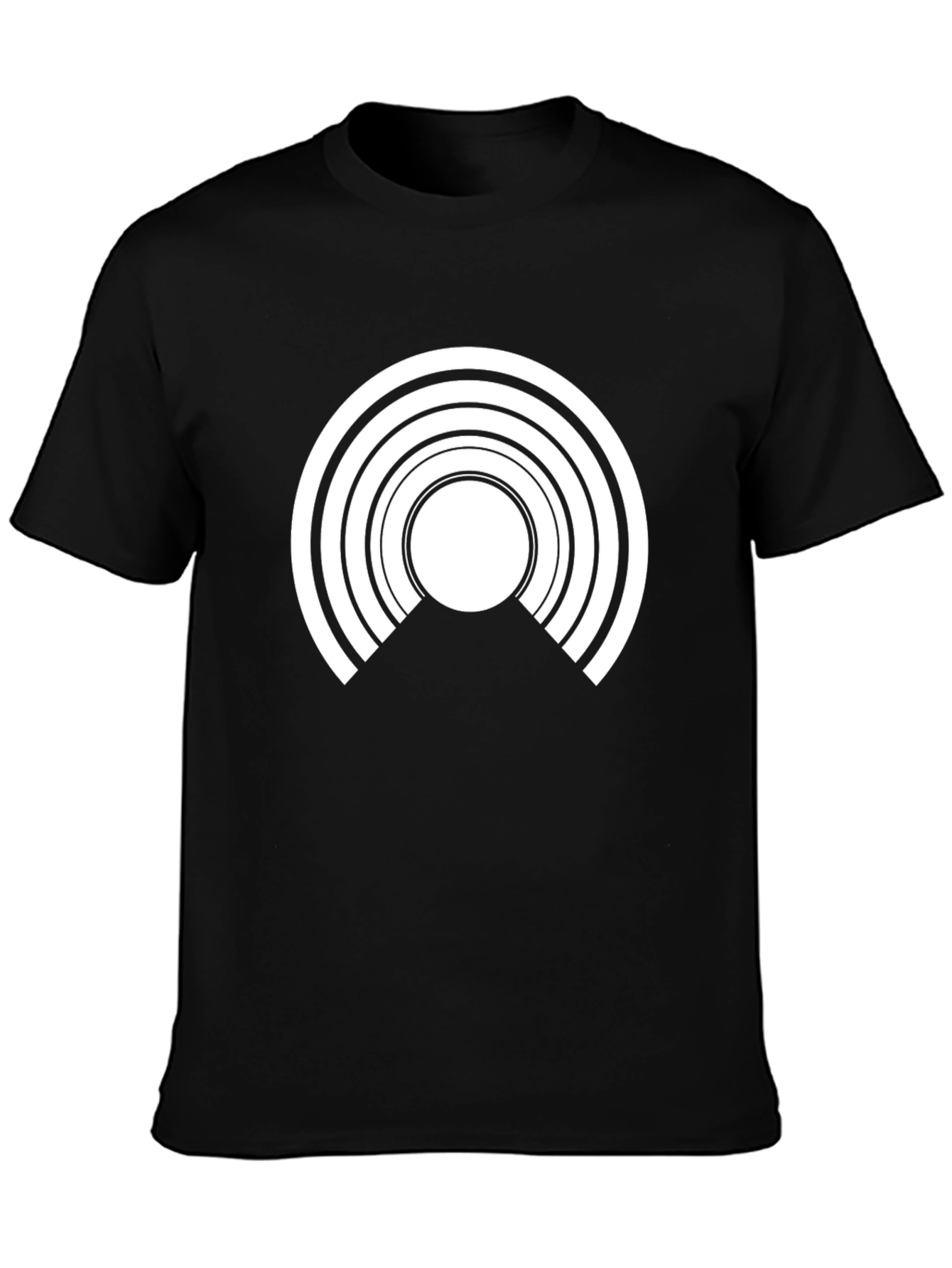Abstract Graphic Tee - Modern Black T-Shirt