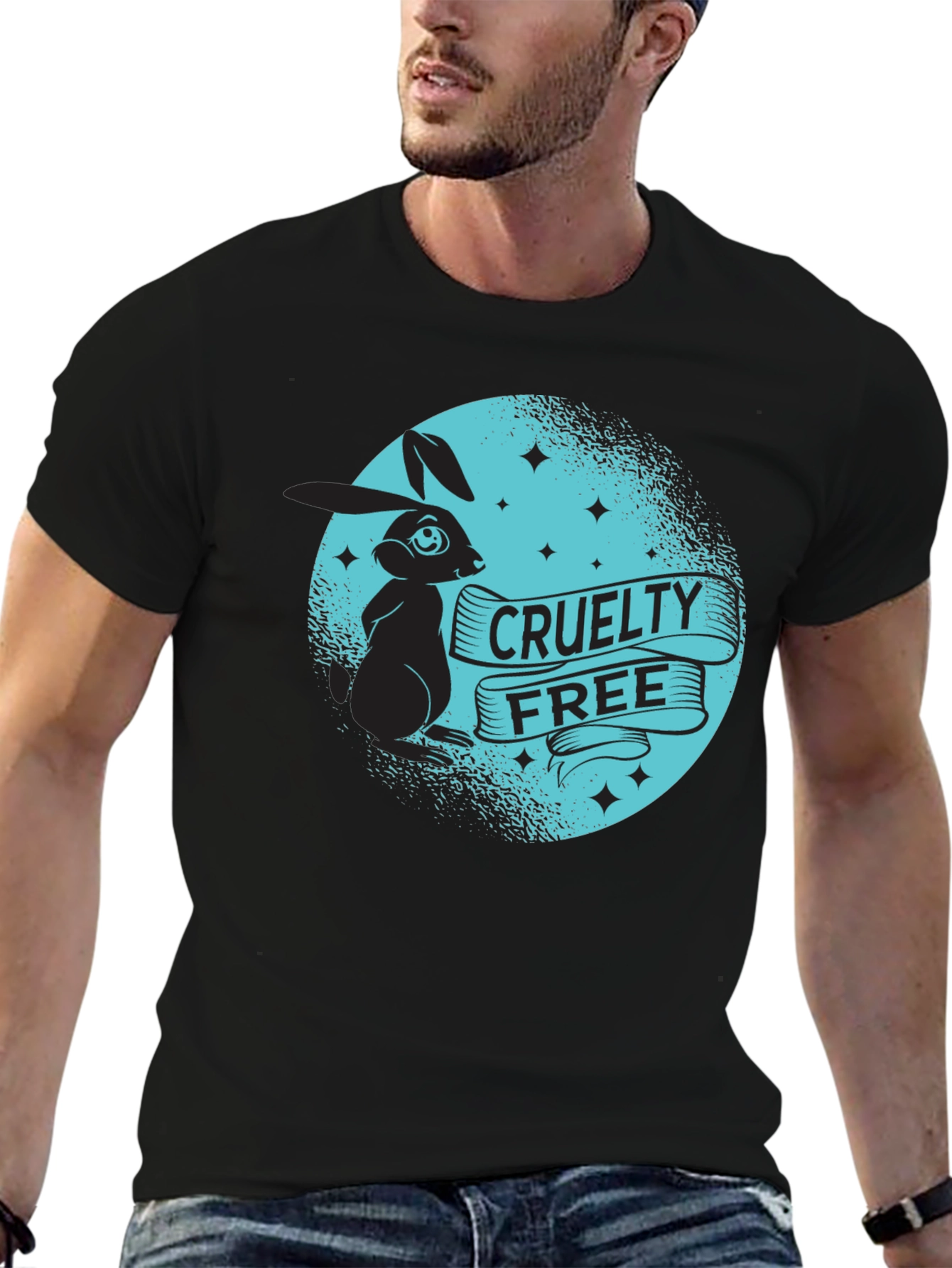 Cruelty-Free Bunny Graphic T-Shirt