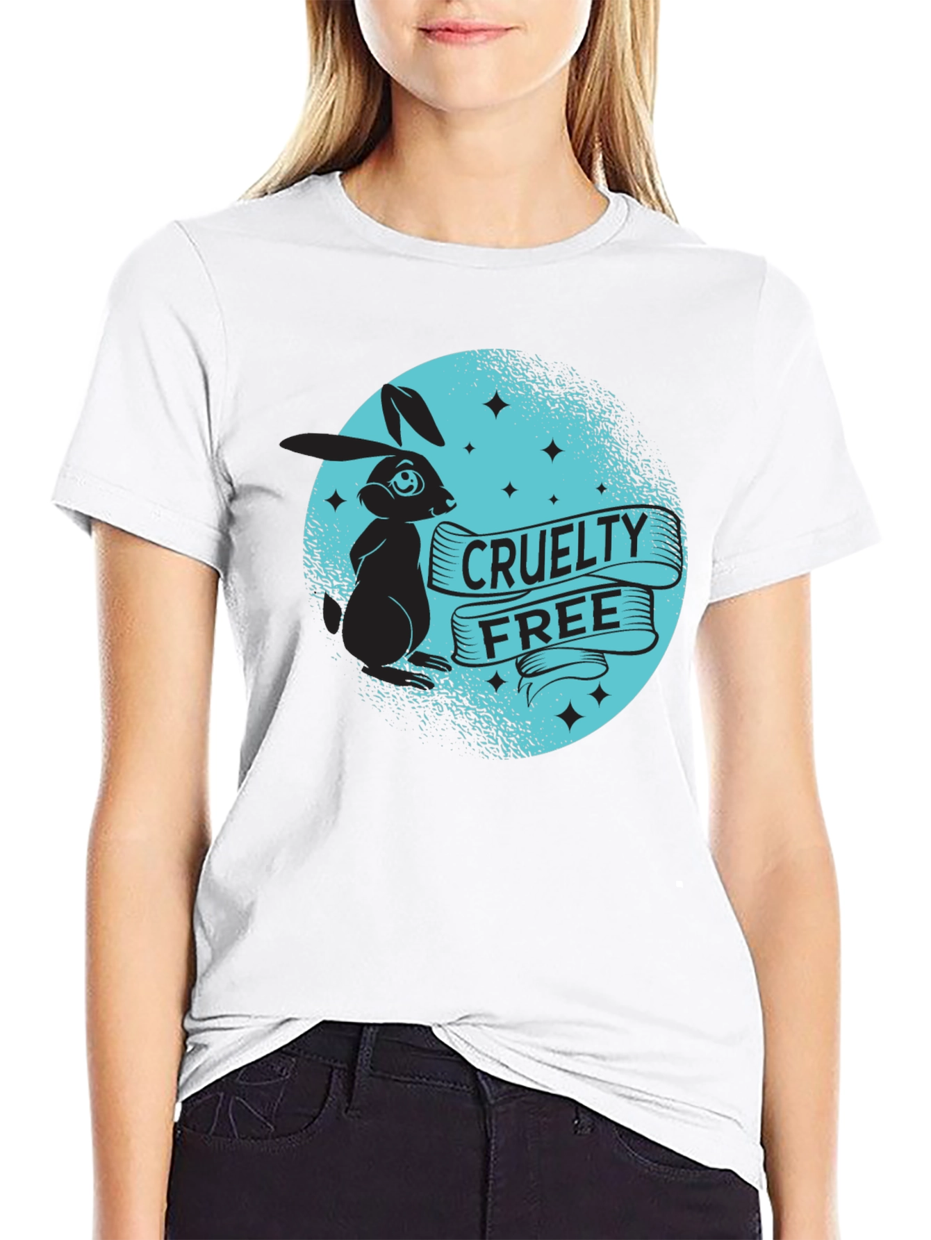 Cruelty-Free Bunny Graphic T-Shirt