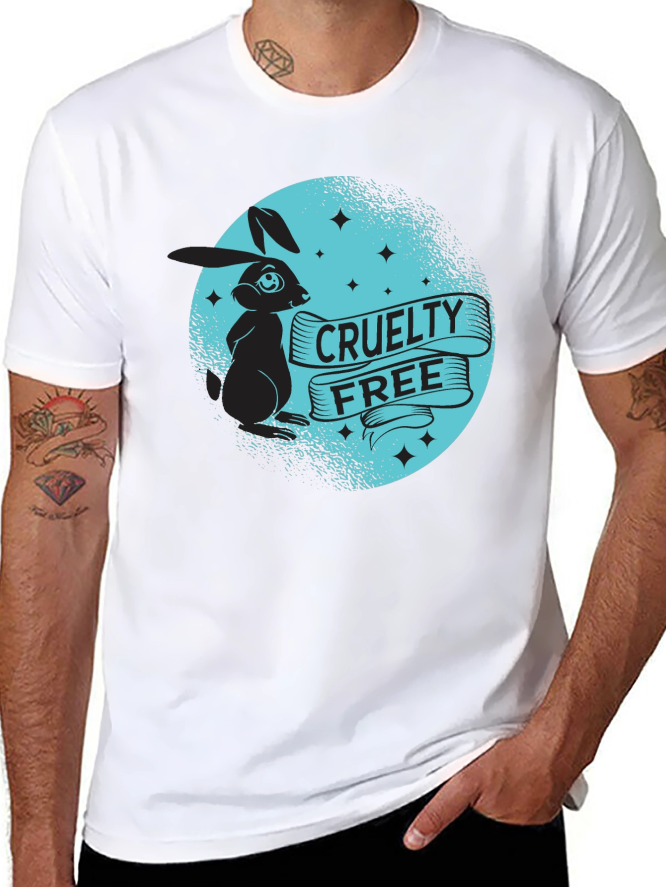 Cruelty-Free Bunny Graphic T-Shirt