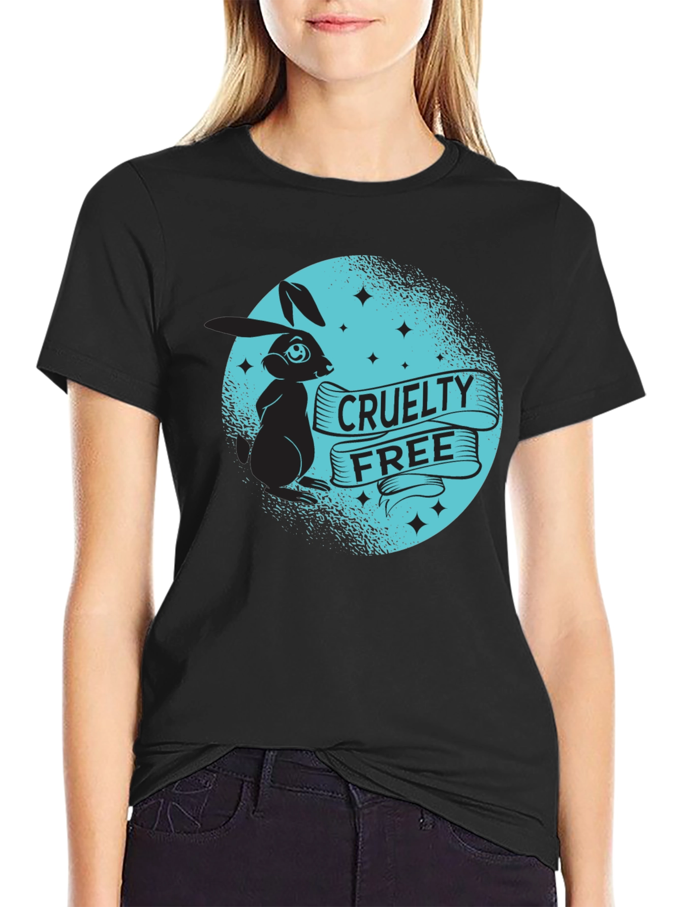 Cruelty-Free Bunny Graphic T-Shirt