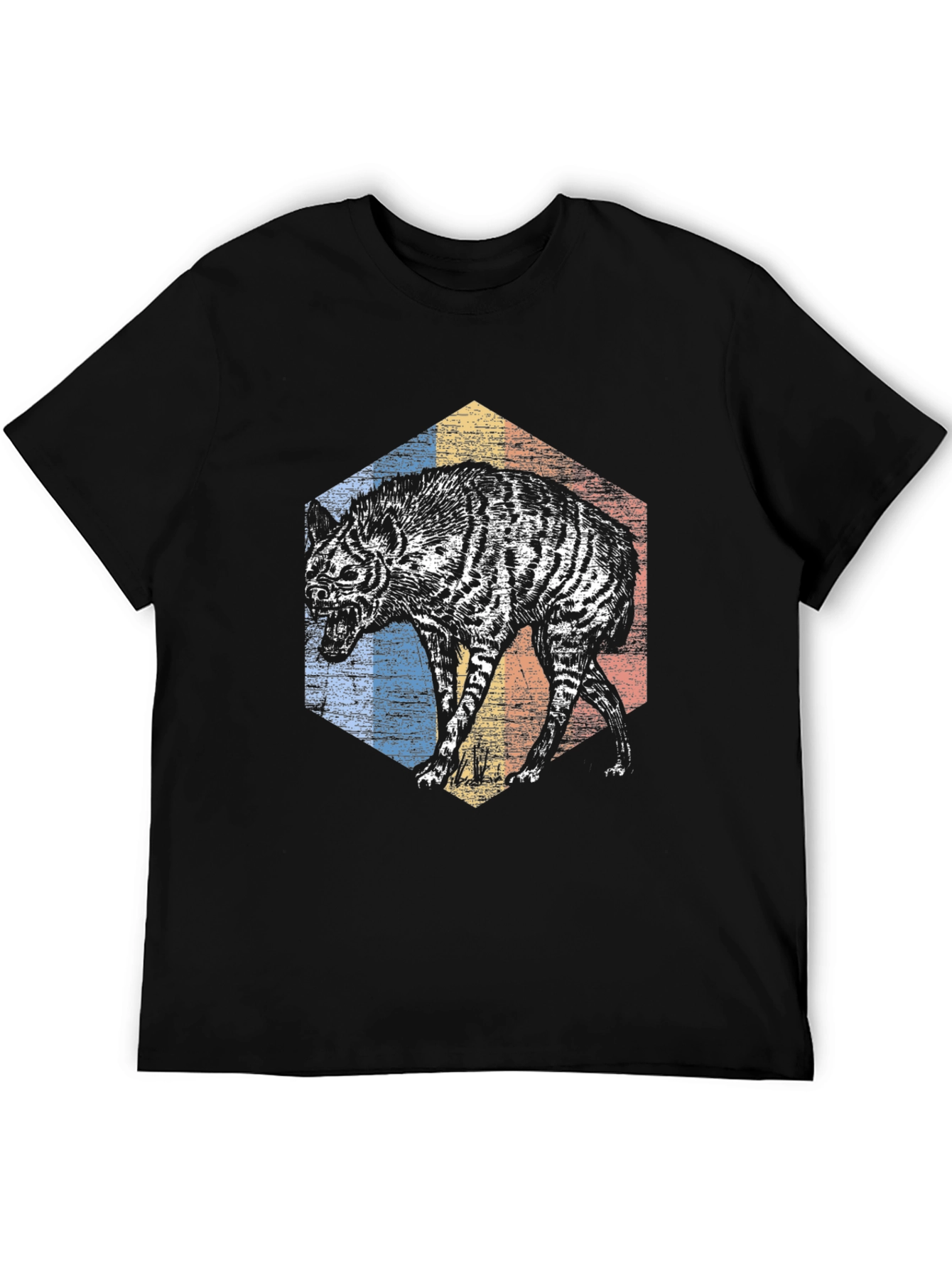 Hyena Graphic Tee - Mens Black T-Shirt