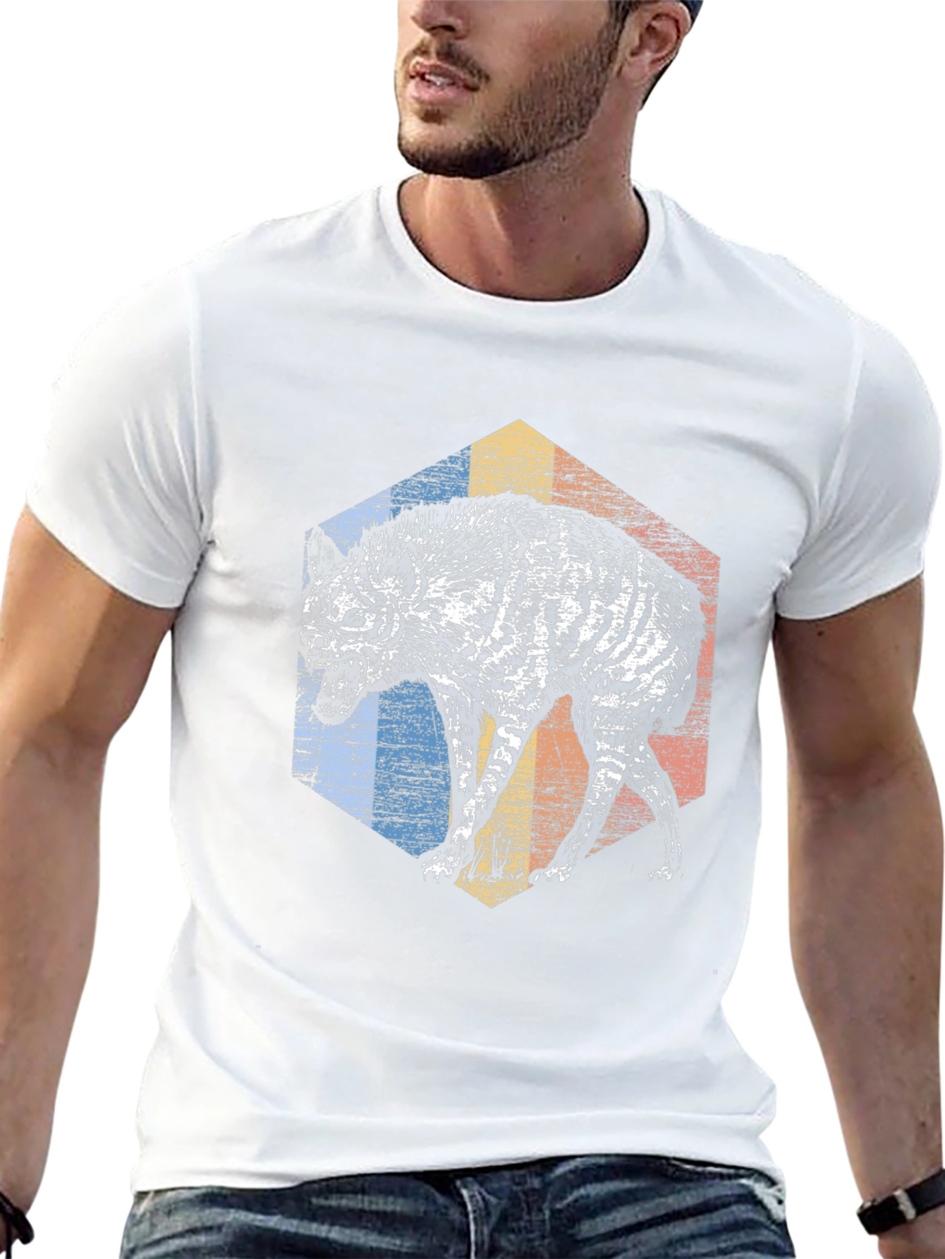 Hyena Graphic Tee - Mens Black T-Shirt