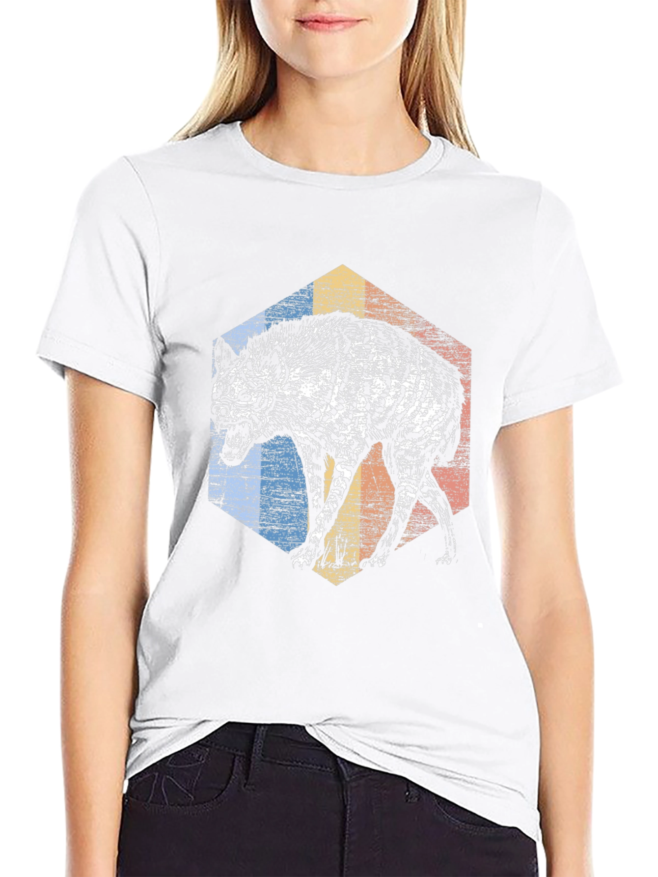 Hyena Graphic Tee - Mens Black T-Shirt