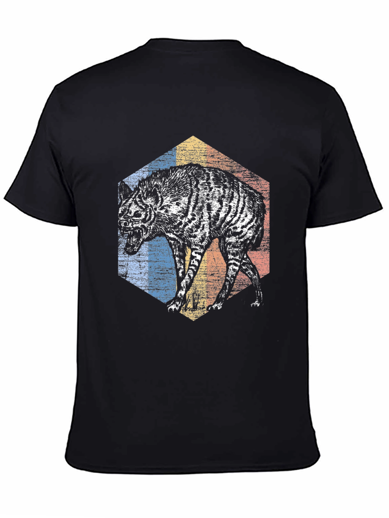 Hyena Graphic Tee - Mens Black T-Shirt