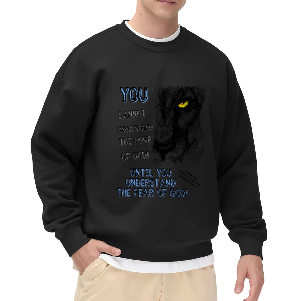 YOU CANNOT UNDERSTAND THE LOVE OF GOD - Lion of Judah Graphic ԲÁìÎÀÒÂ | Unisex Pullover Sweatshirt