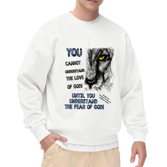 YOU CANNOT UNDERSTAND THE LOVE OF GOD - Lion of Judah Graphic ԲÁìÎÀÒÂ | Unisex Pullover Sweatshirt