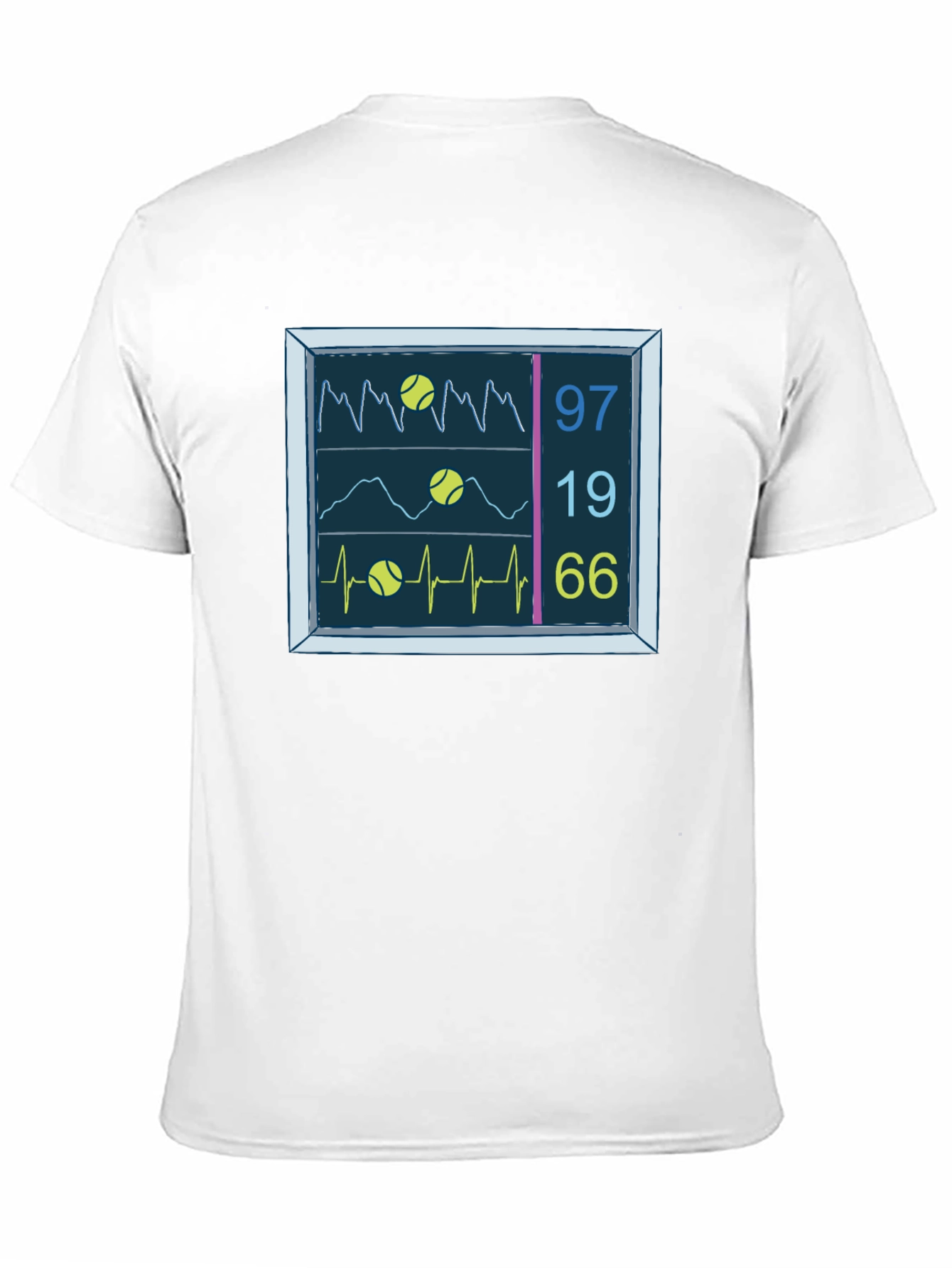 Tennis Vital Signs Black T-Shirt