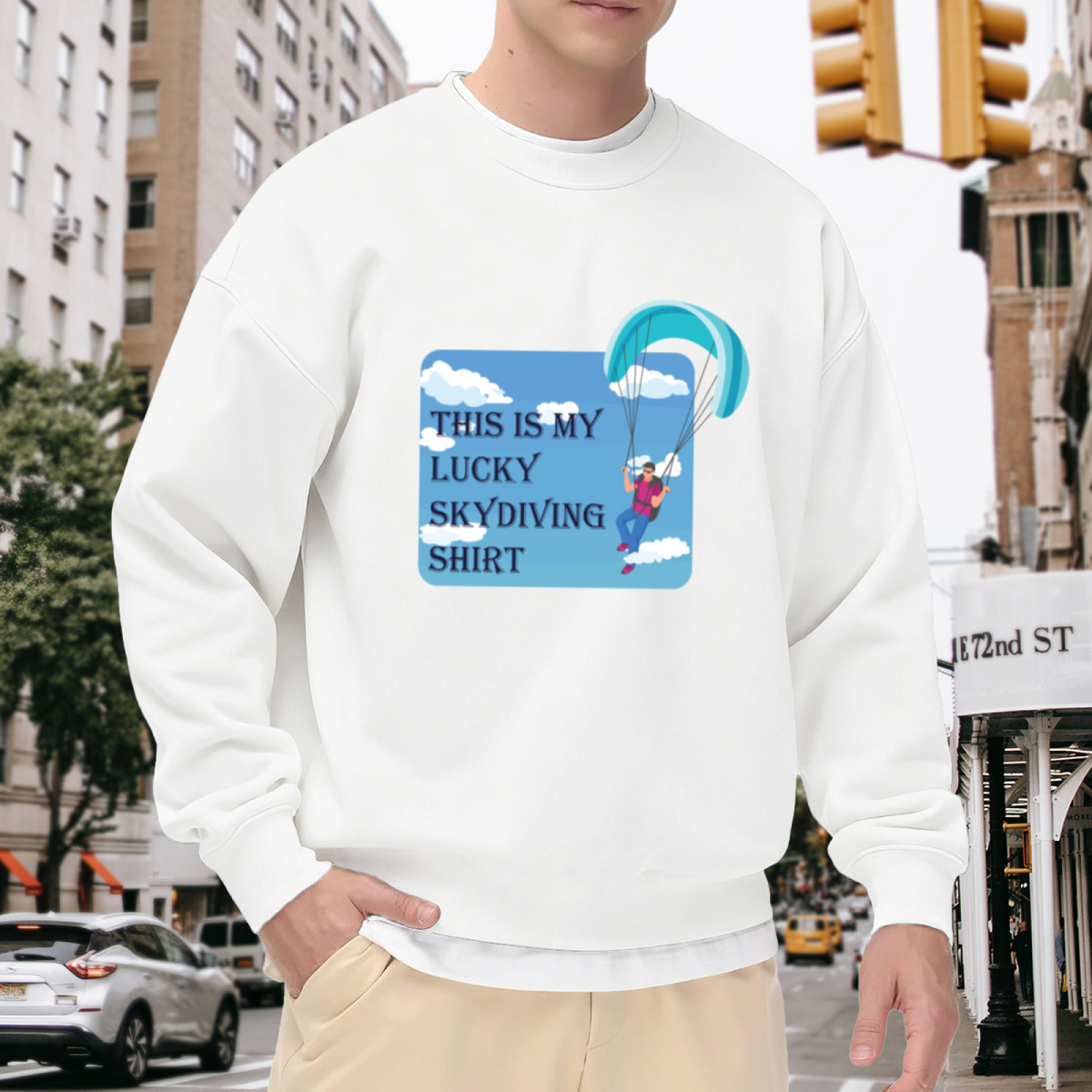 Paragliding Adventure Extreme Sports Graphic ԲÁìÎÀÒÂ - Unique Design Pullover Sweatshirt